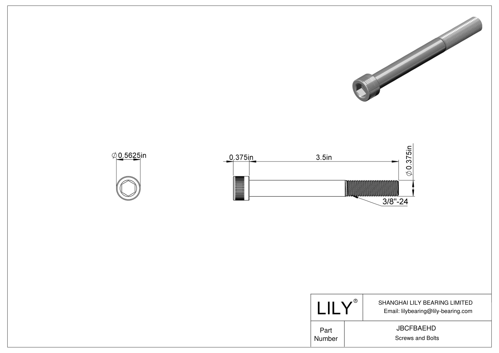 JBCFBAEHD Tornillos de cabeza cilíndrica de acero aleado cad drawing