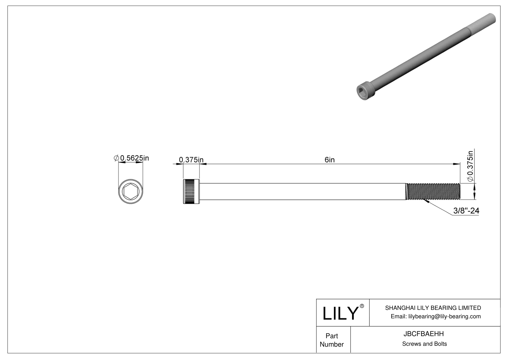 JBCFBAEHH Tornillos de cabeza cilíndrica de acero aleado cad drawing