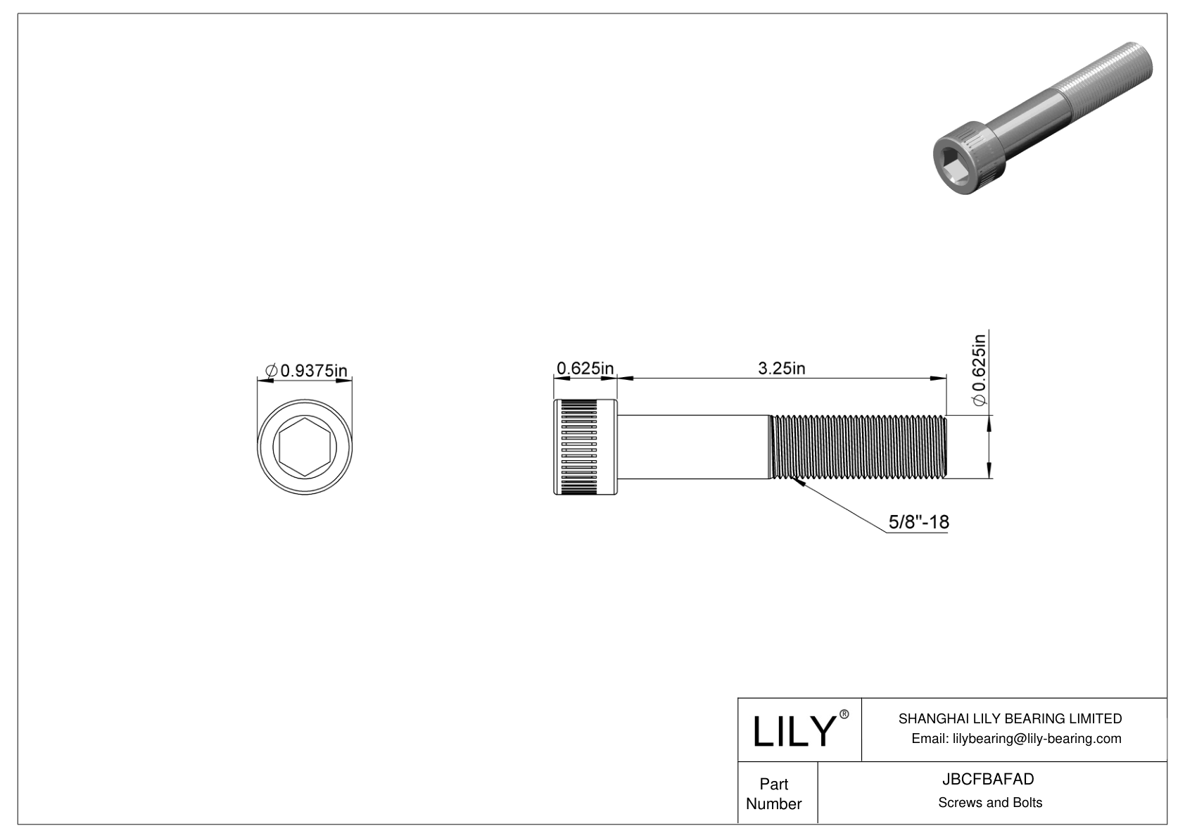 JBCFBAFAD 合金钢内六角螺钉 cad drawing