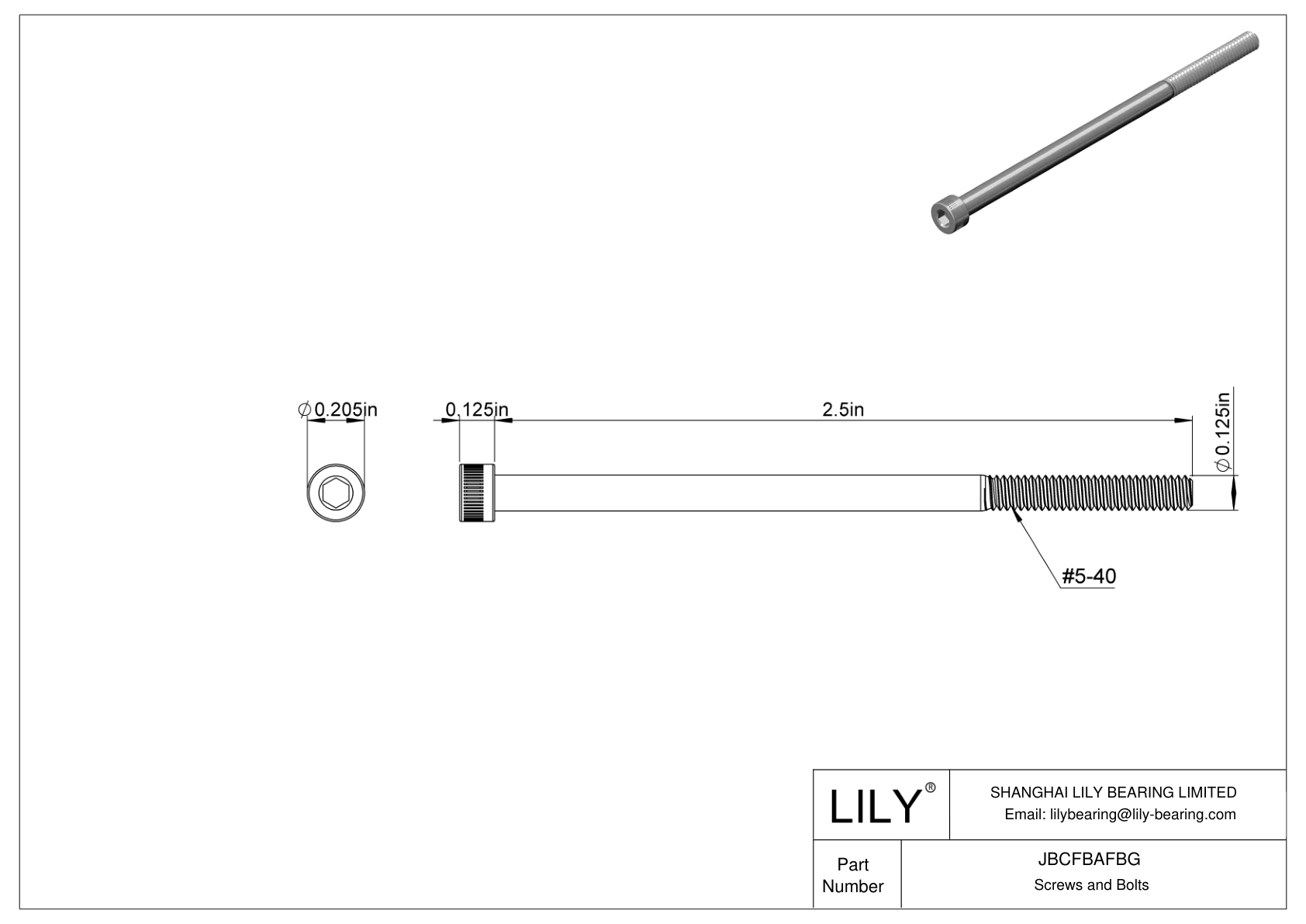 JBCFBAFBG 合金钢内六角螺钉 cad drawing