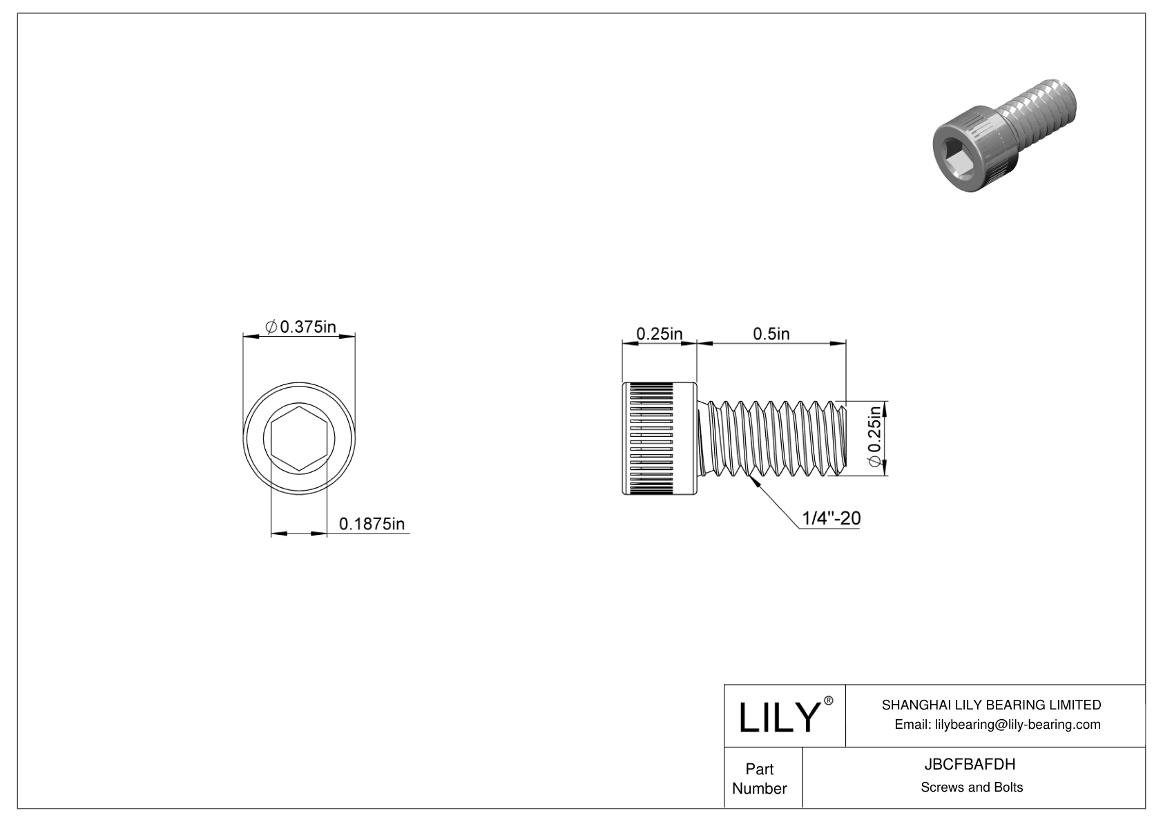 JBCFBAFDH Tornillos de cabeza cilíndrica de acero aleado cad drawing