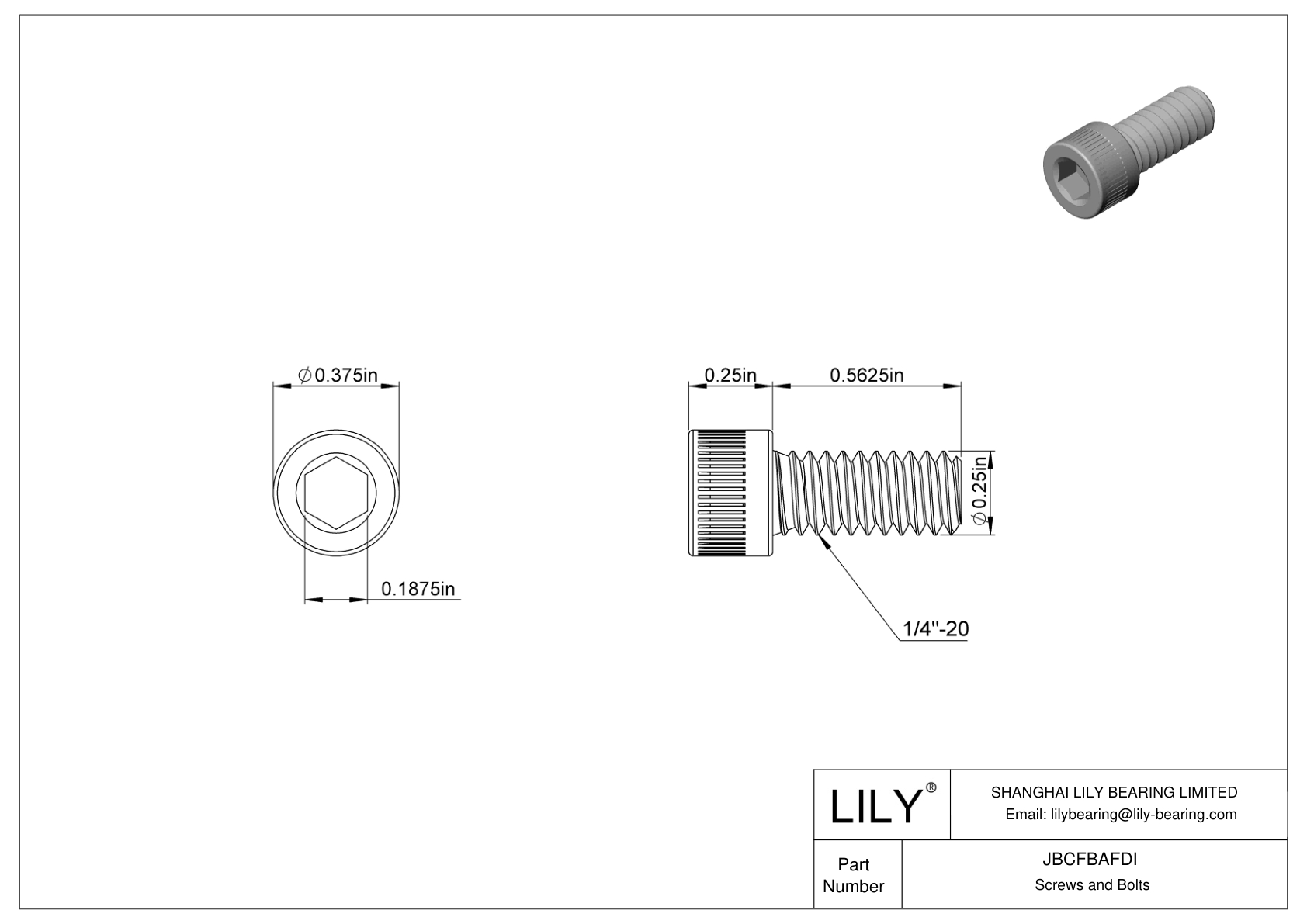 JBCFBAFDI 合金钢内六角螺钉 cad drawing