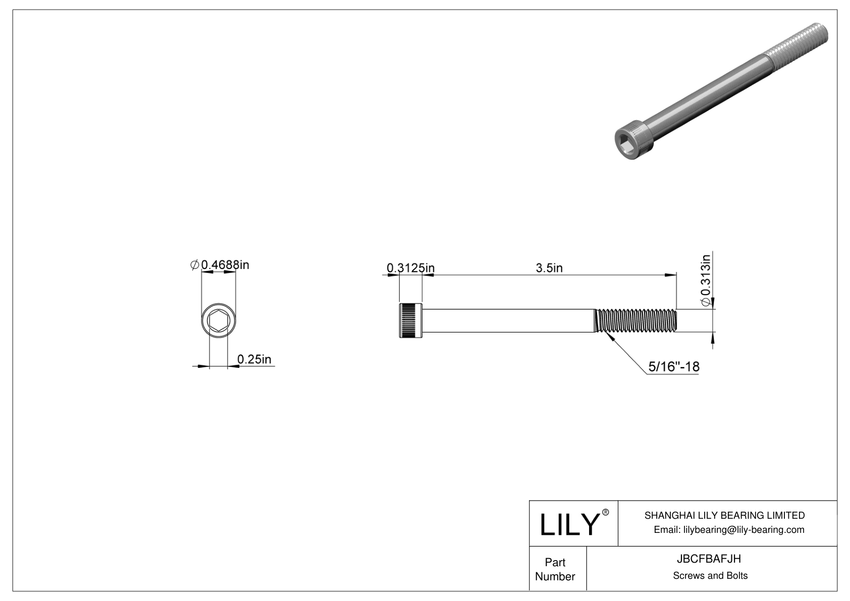 JBCFBAFJH 合金钢内六角螺钉 cad drawing