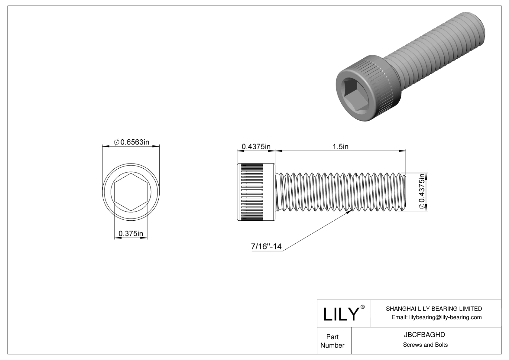 JBCFBAGHD 合金钢内六角螺钉 cad drawing