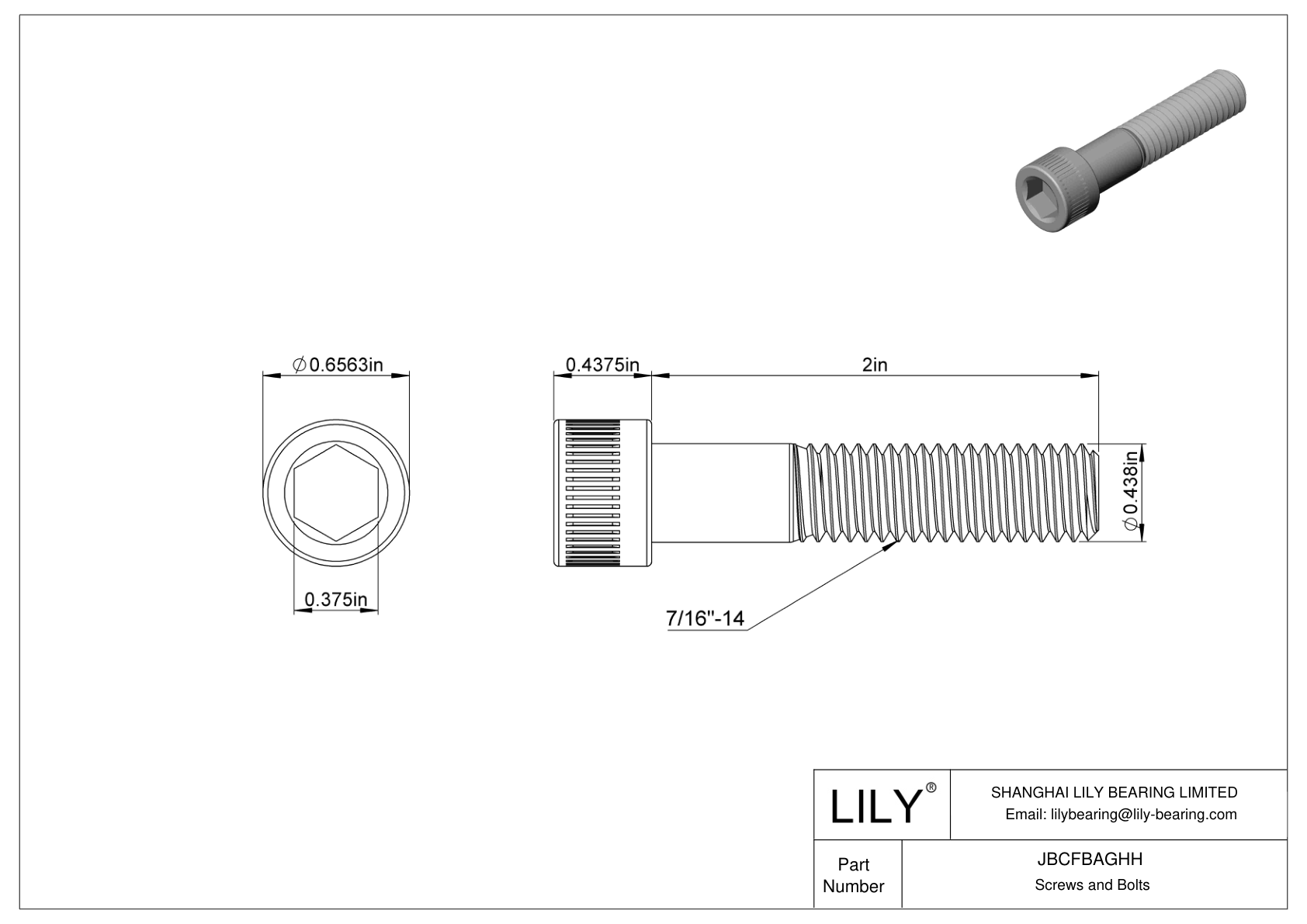 JBCFBAGHH Tornillos de cabeza cilíndrica de acero aleado cad drawing