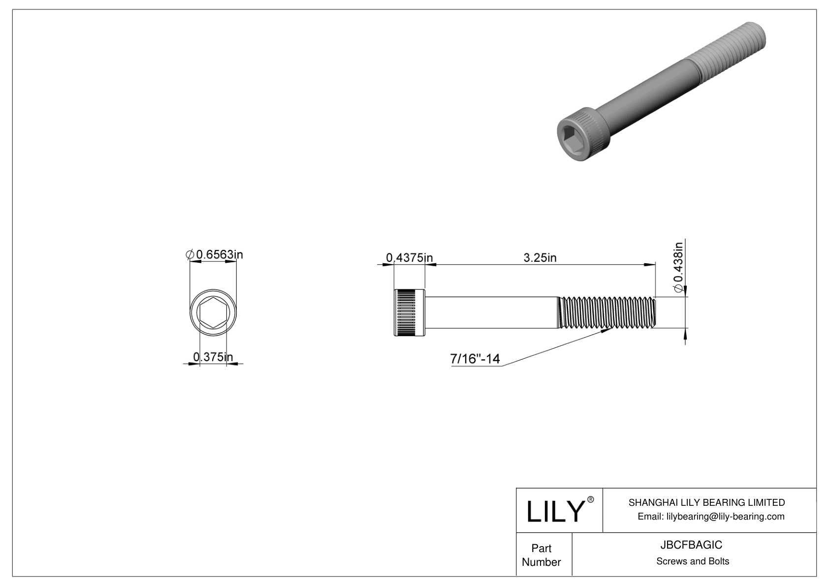 JBCFBAGIC 合金钢内六角螺钉 cad drawing