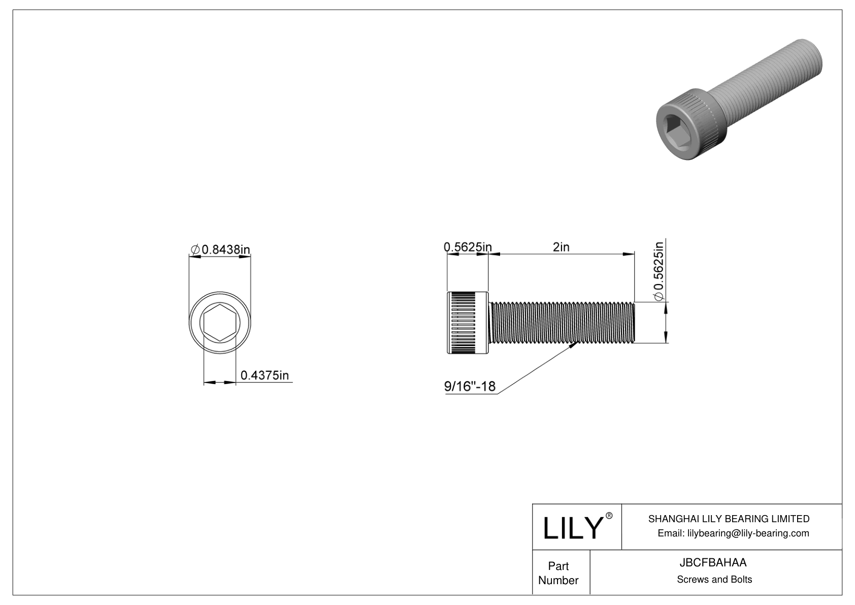 JBCFBAHAA Tornillos de cabeza cilíndrica de acero aleado cad drawing