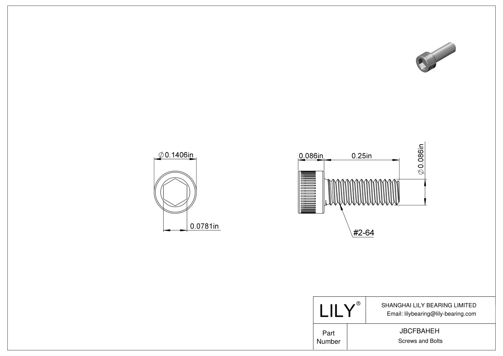 JBCFBAHEH 合金钢内六角螺钉 cad drawing