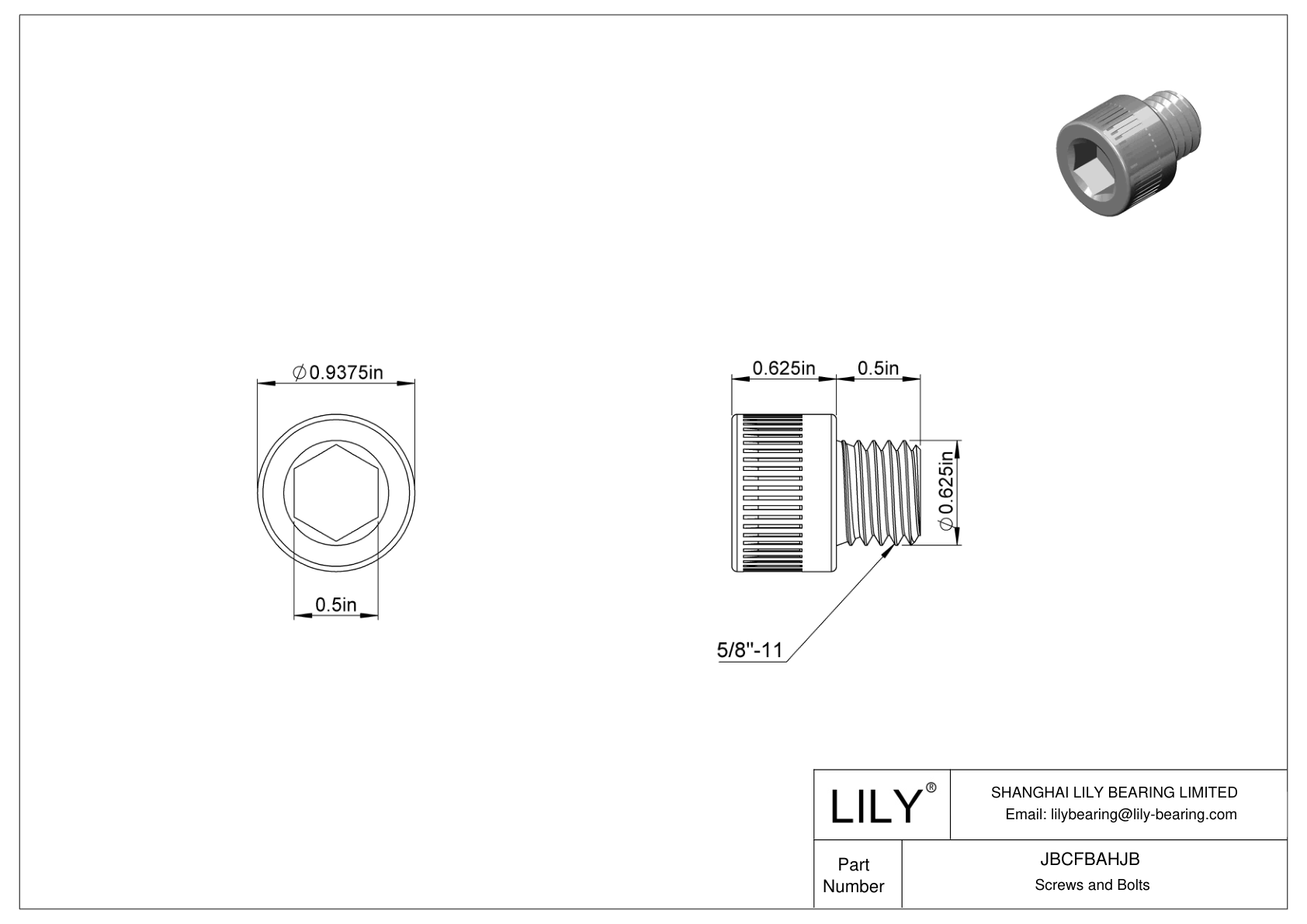 JBCFBAHJB 合金钢内六角螺钉 cad drawing