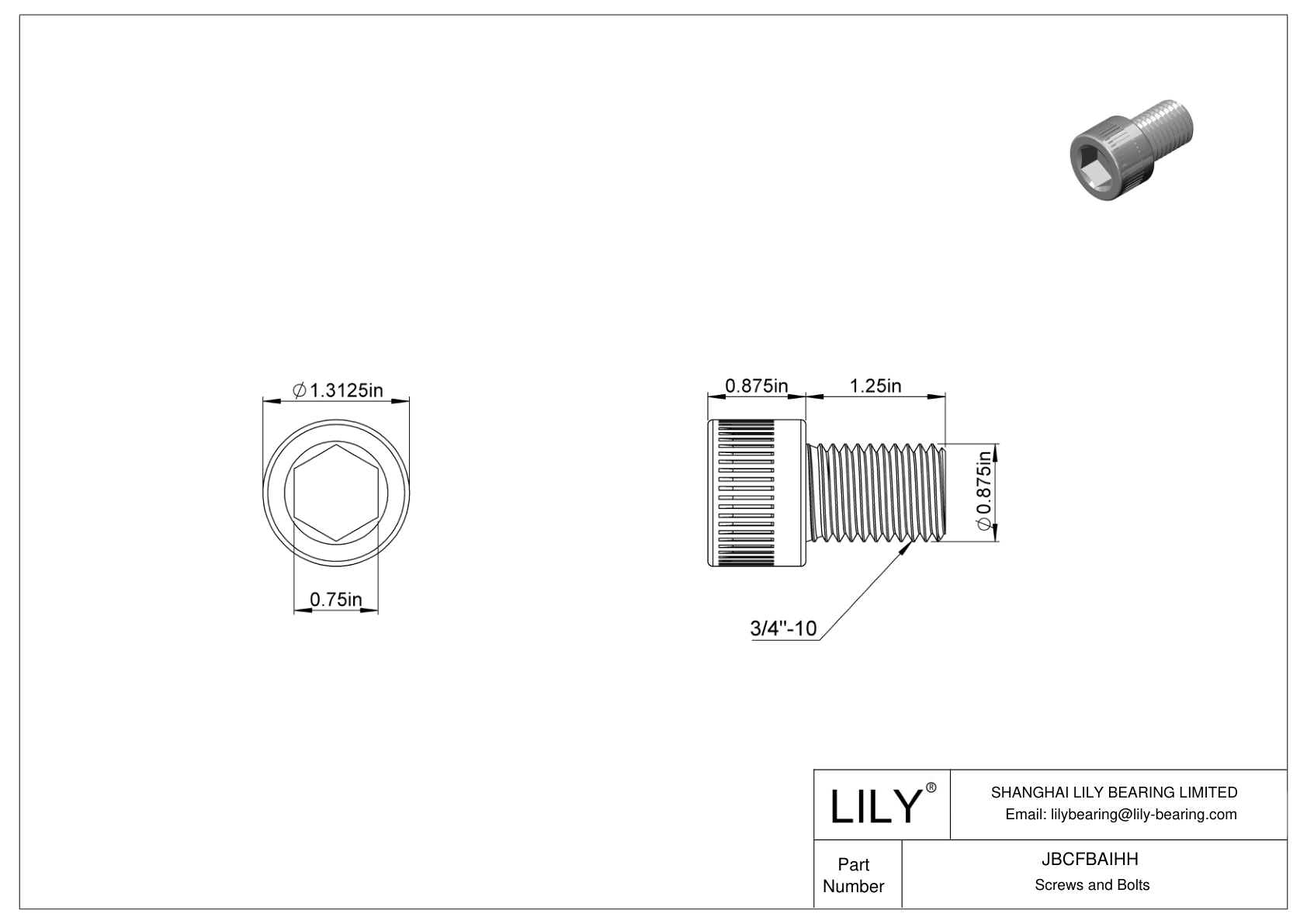 JBCFBAIHH Tornillos de cabeza cilíndrica de acero aleado cad drawing