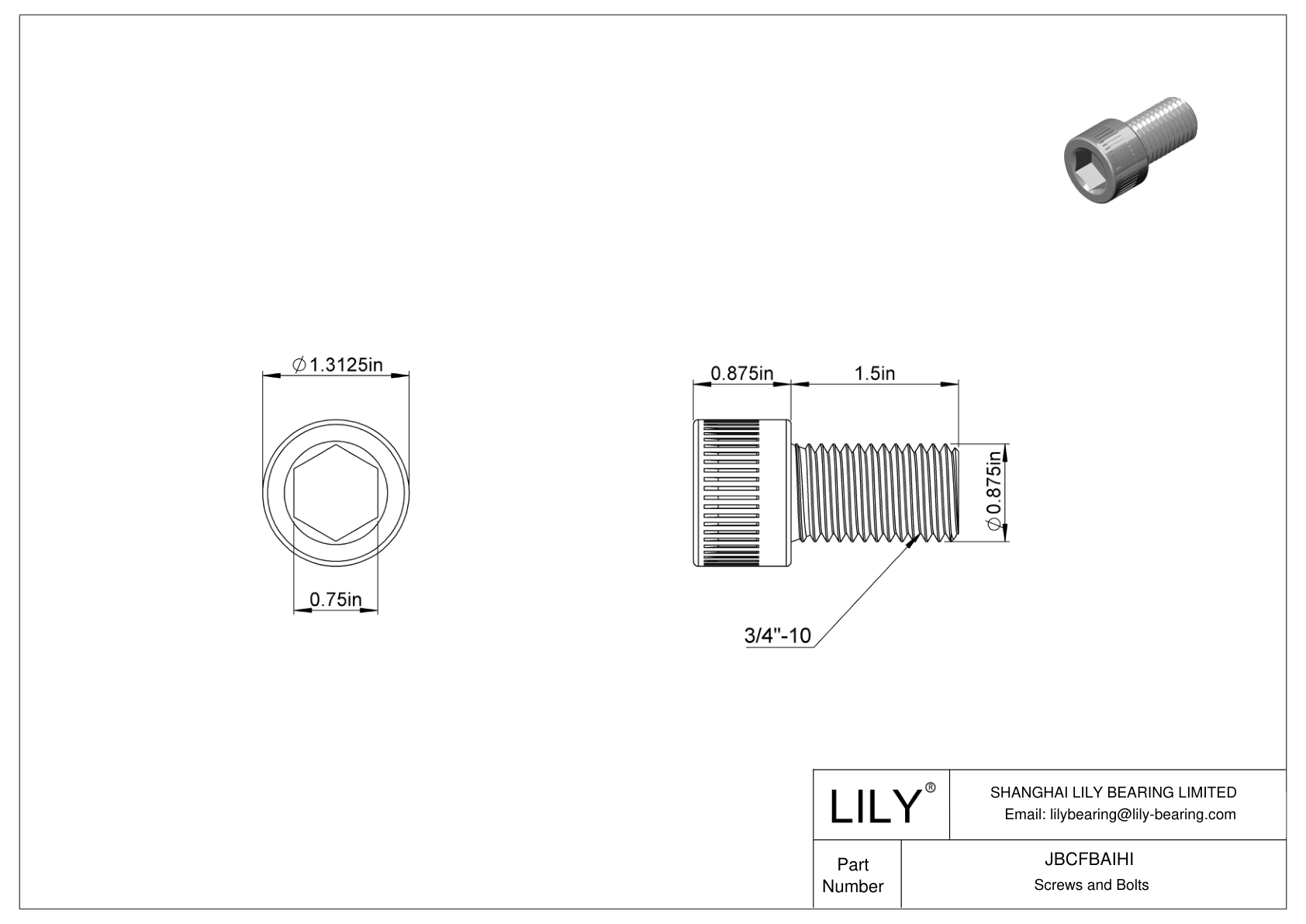 JBCFBAIHI Tornillos de cabeza cilíndrica de acero aleado cad drawing