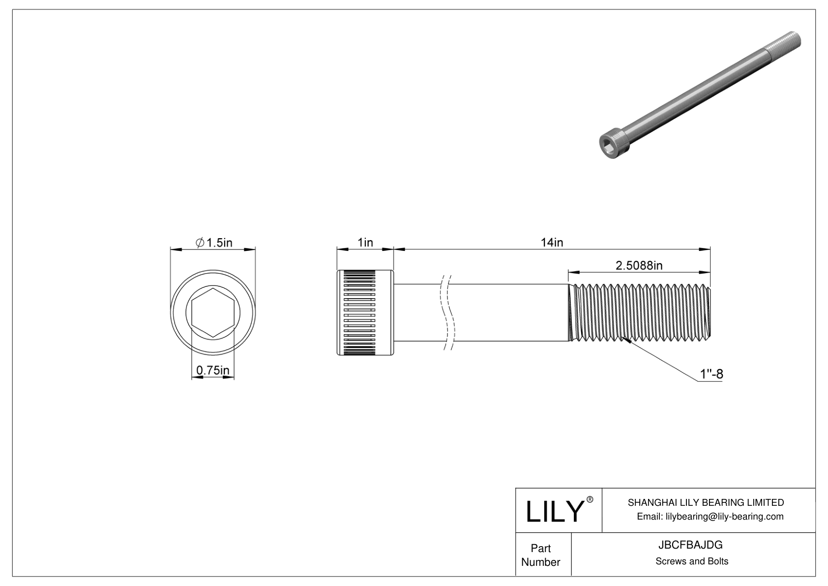 JBCFBAJDG 合金钢内六角螺钉 cad drawing