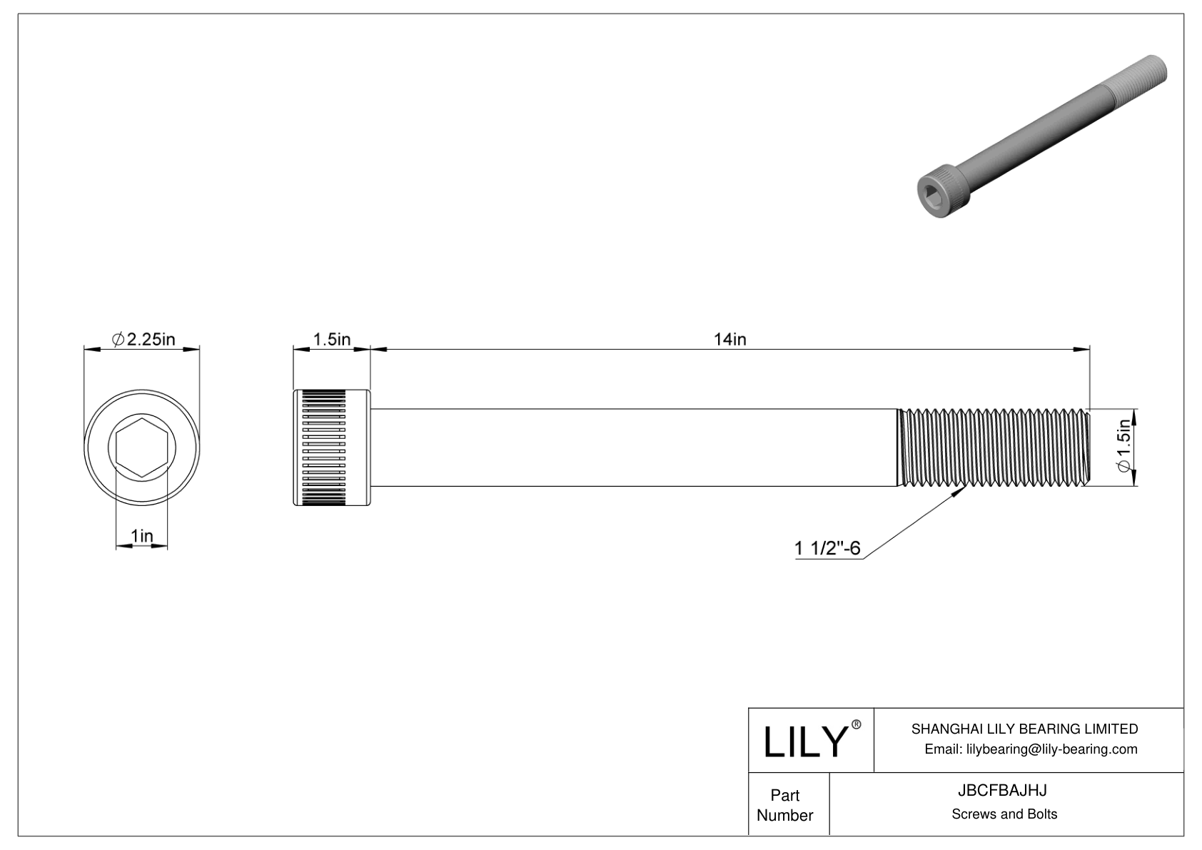 JBCFBAJHJ 合金钢内六角螺钉 cad drawing