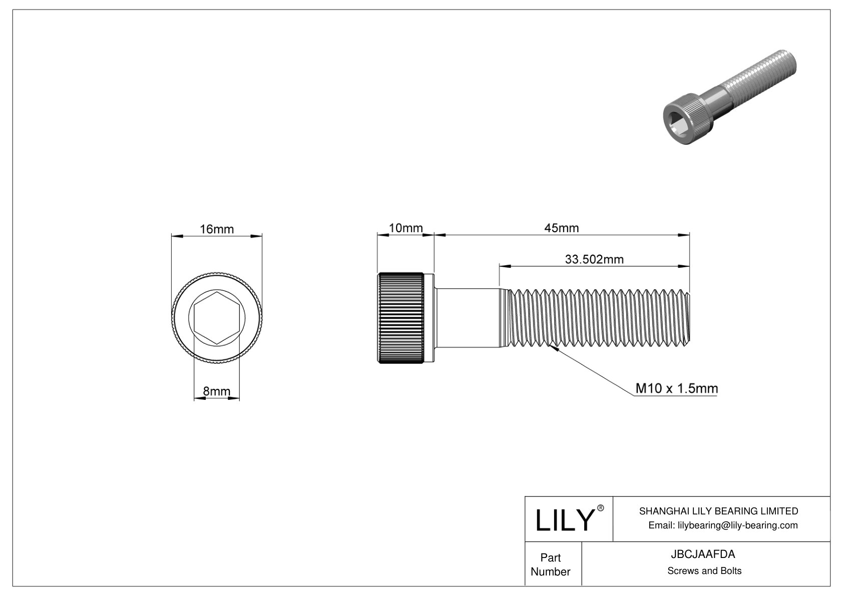 JBCJAAFDA 合金钢内六角螺钉 cad drawing