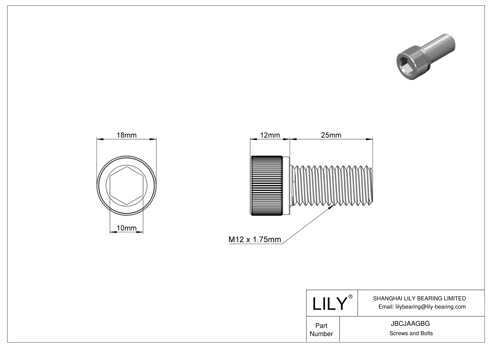 JBCJAAGBG 合金钢内六角螺钉 cad drawing