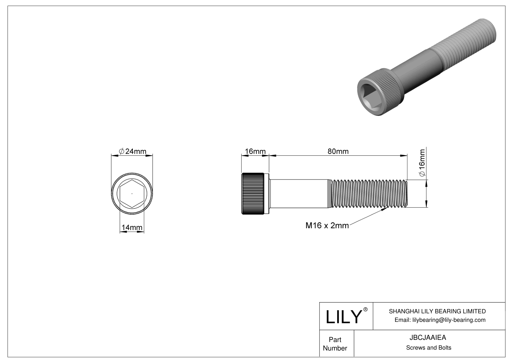 JBCJAAIEA Tornillos de cabeza cilíndrica de acero aleado cad drawing