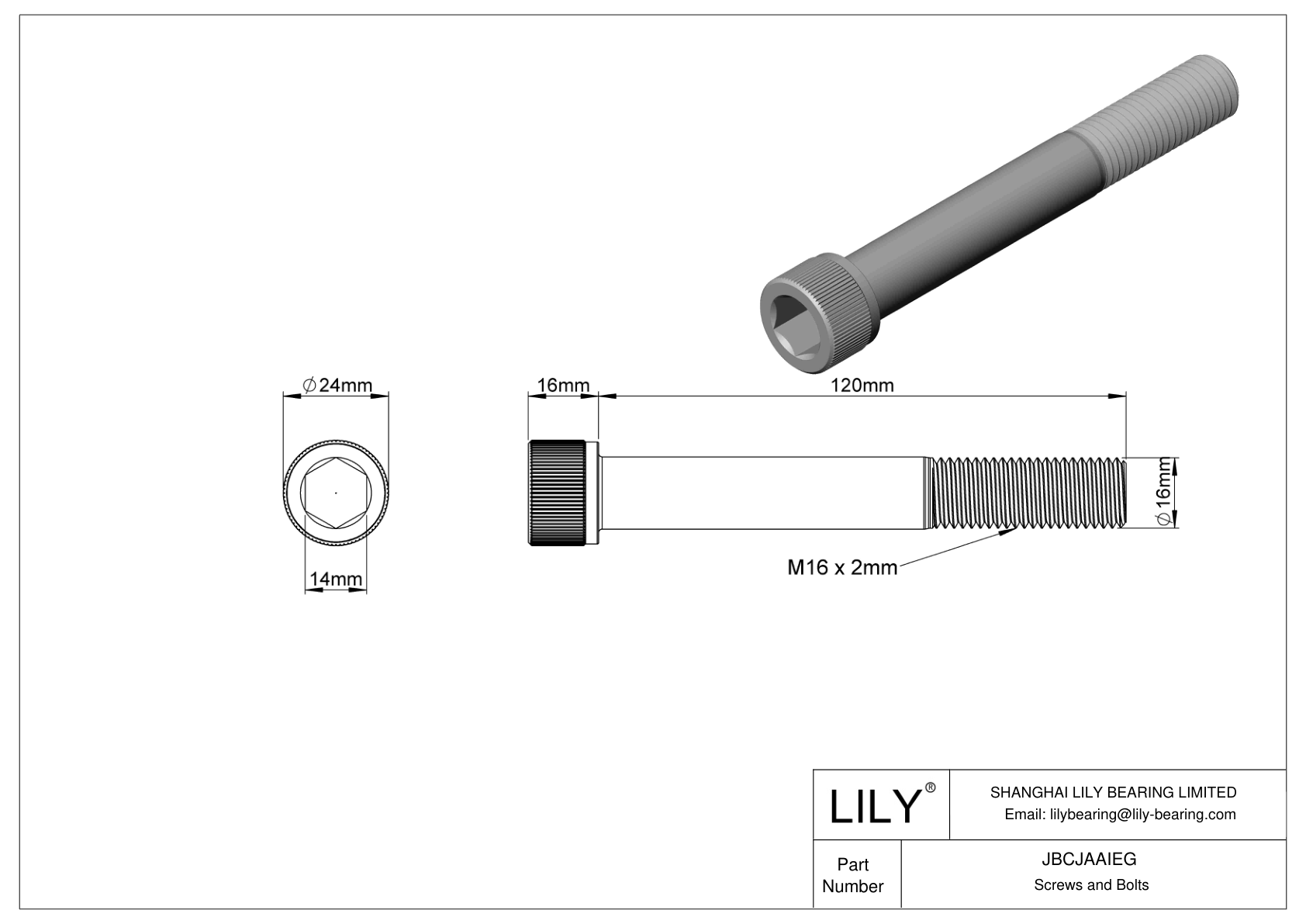 JBCJAAIEG 合金钢内六角螺钉 cad drawing