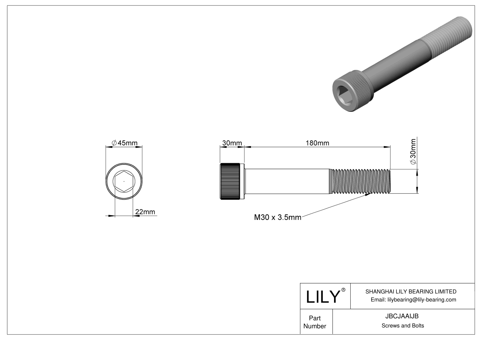 JBCJAAIJB 合金钢内六角螺钉 cad drawing