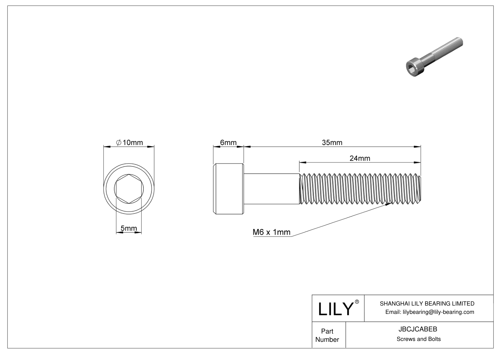 JBCJCABEB 18-8 不锈钢内六角螺钉 cad drawing