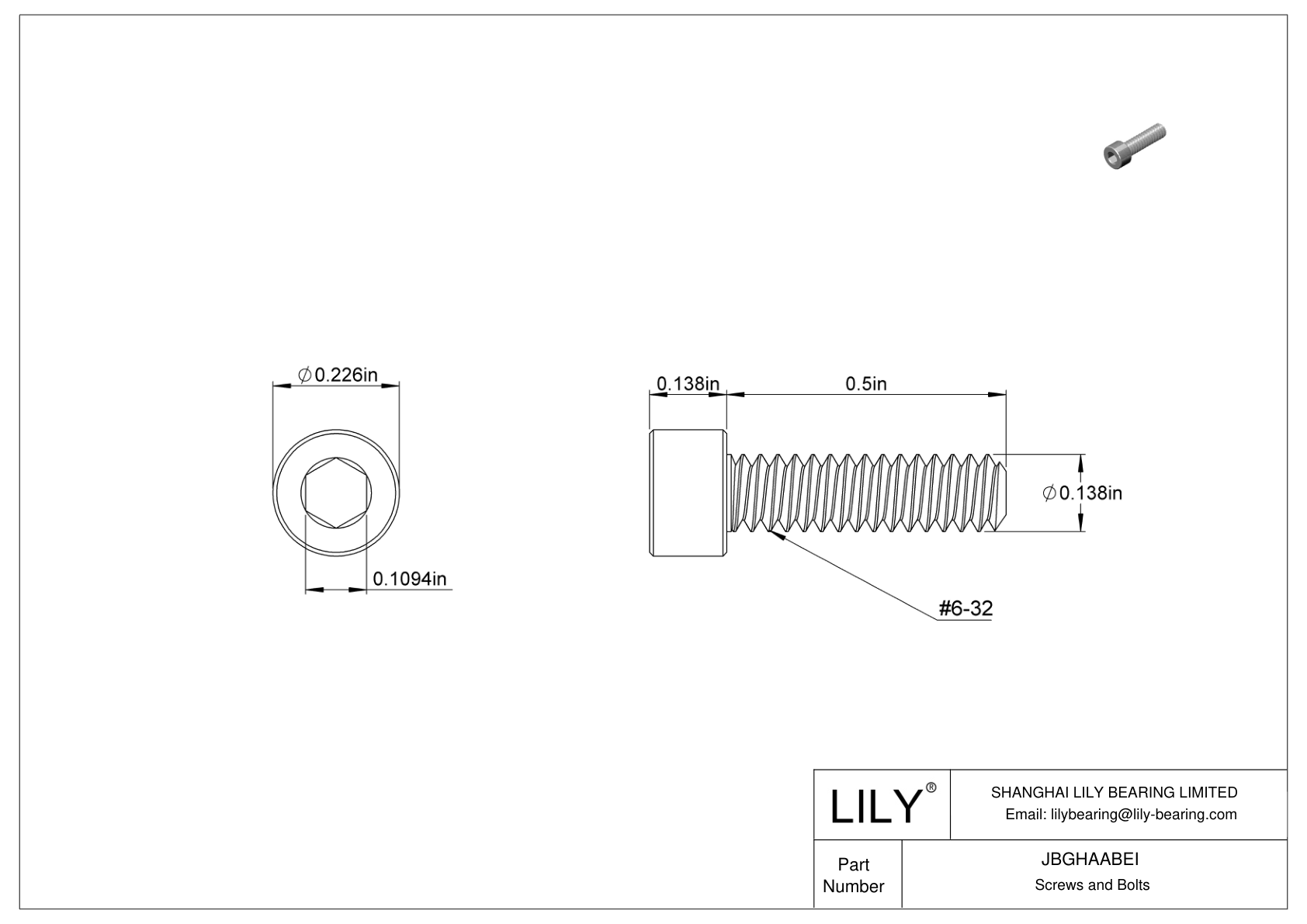 JBGHAABEI Tornillos de cabeza cilíndrica de acero aleado con rosca a la izquierda cad drawing