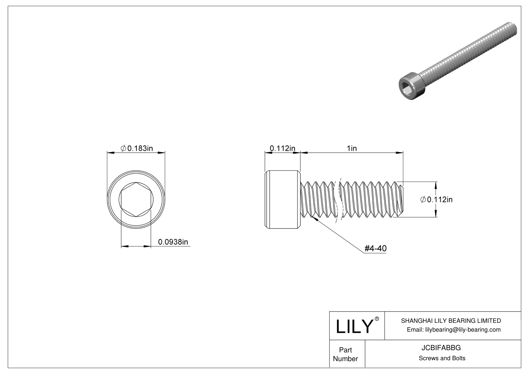 JCBIFABBG Tornillos de cabeza cilíndrica de acero inoxidable 316 superresistentes a la corrosión cad drawing