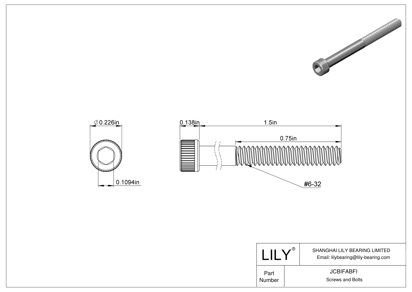 JCBIFABFI Tornillos de cabeza cilíndrica de acero inoxidable 316 superresistentes a la corrosión cad drawing