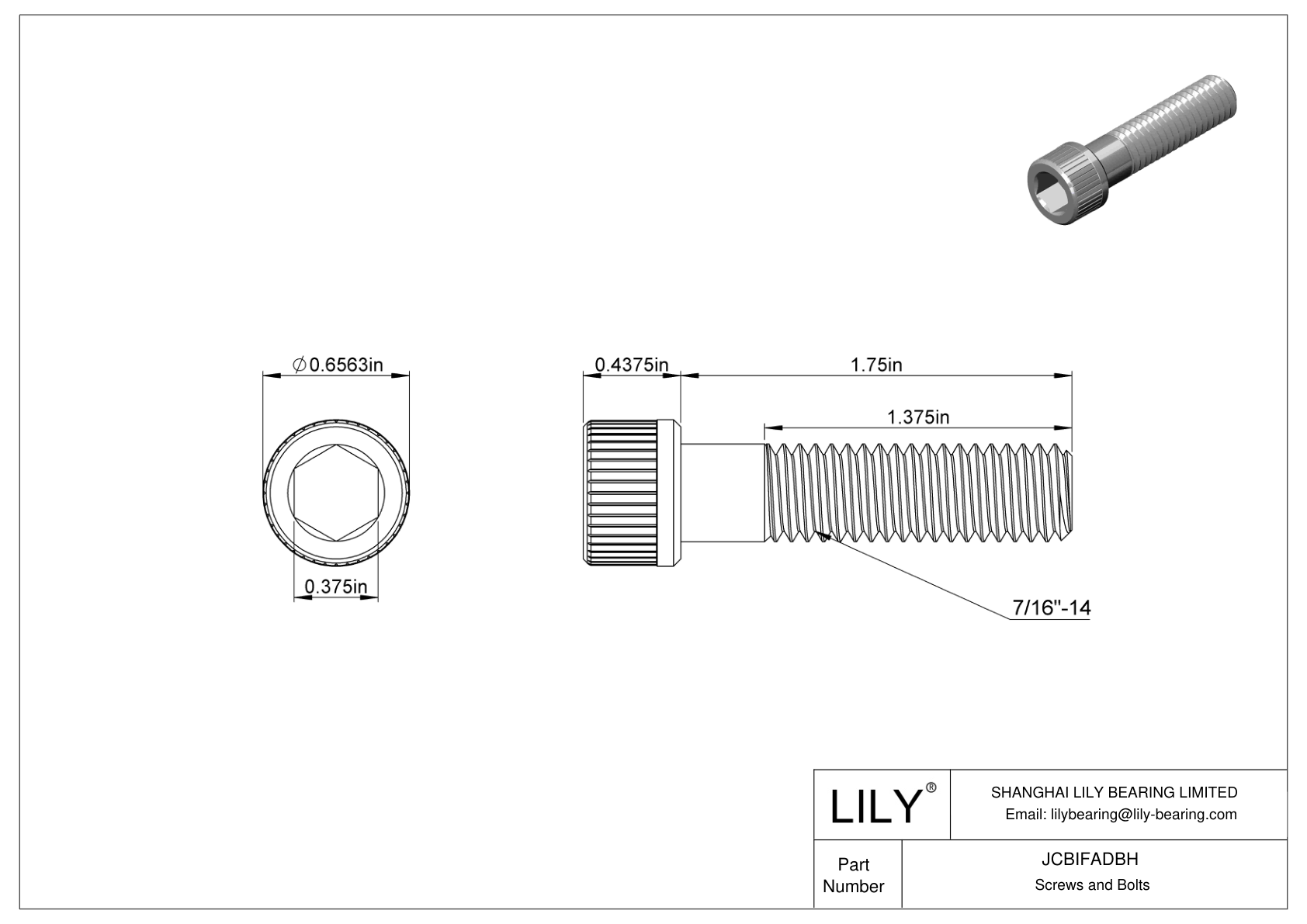 JCBIFADBH Tornillos de cabeza cilíndrica de acero inoxidable 316 superresistentes a la corrosión cad drawing