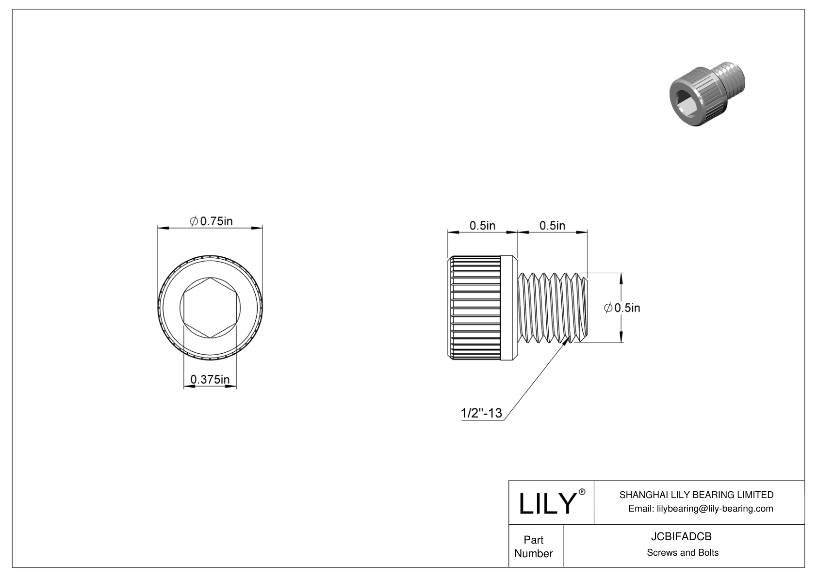 JCBIFADCB Tornillos de cabeza cilíndrica de acero inoxidable 316 superresistentes a la corrosión cad drawing