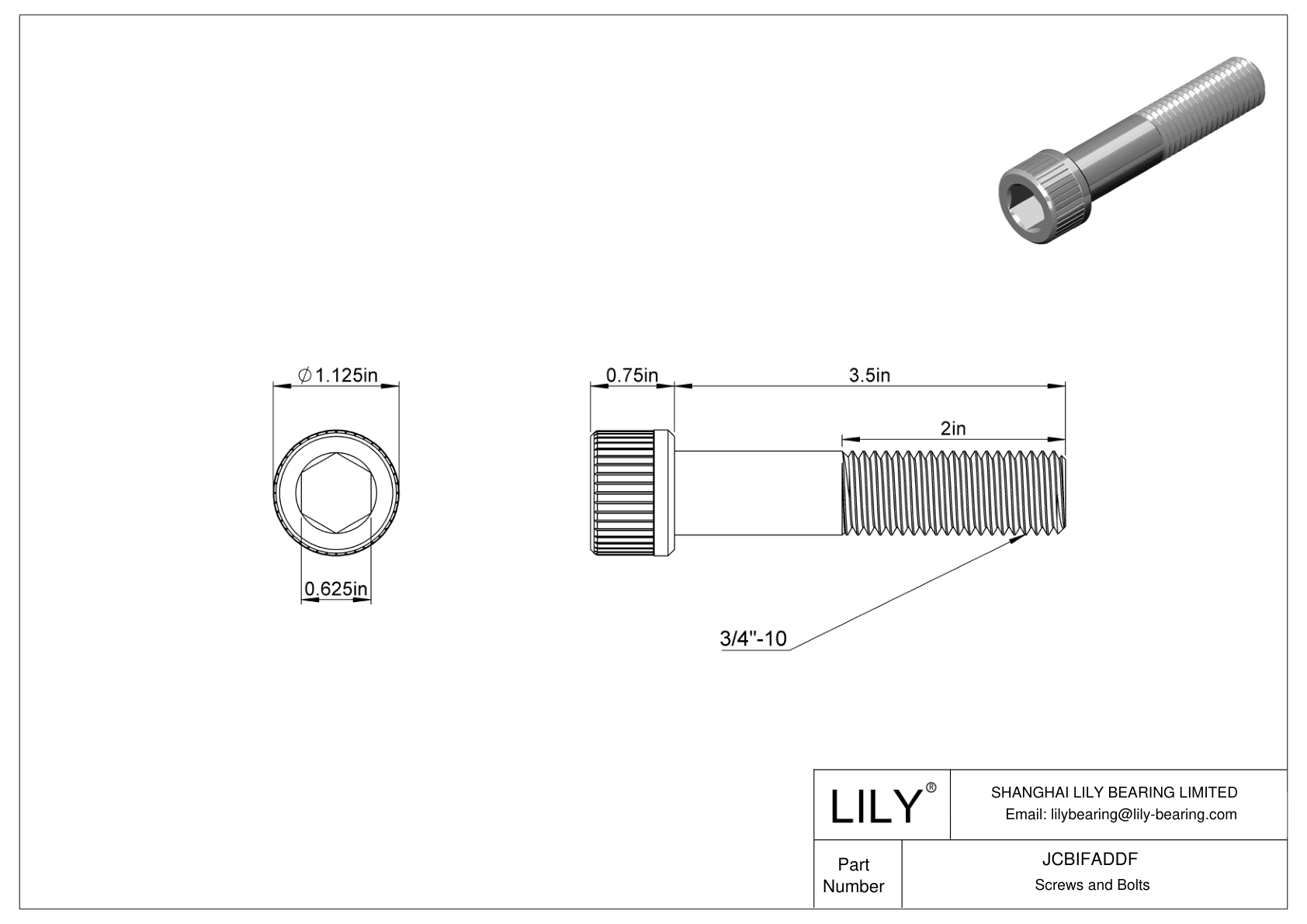 JCBIFADDF Tornillos de cabeza cilíndrica de acero inoxidable 316 superresistentes a la corrosión cad drawing