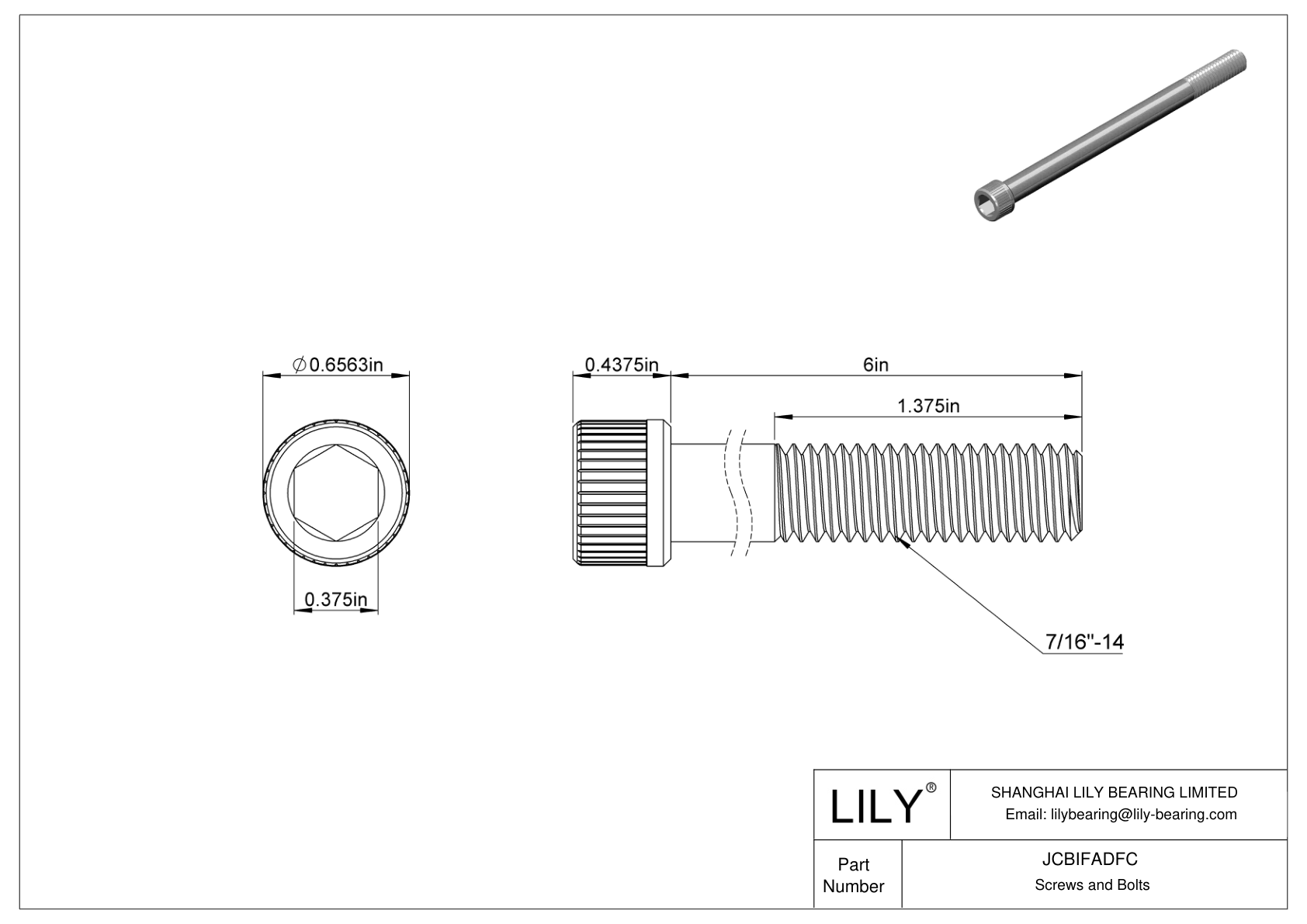 JCBIFADFC 超耐腐蚀 316 不锈钢内六角螺钉 cad drawing