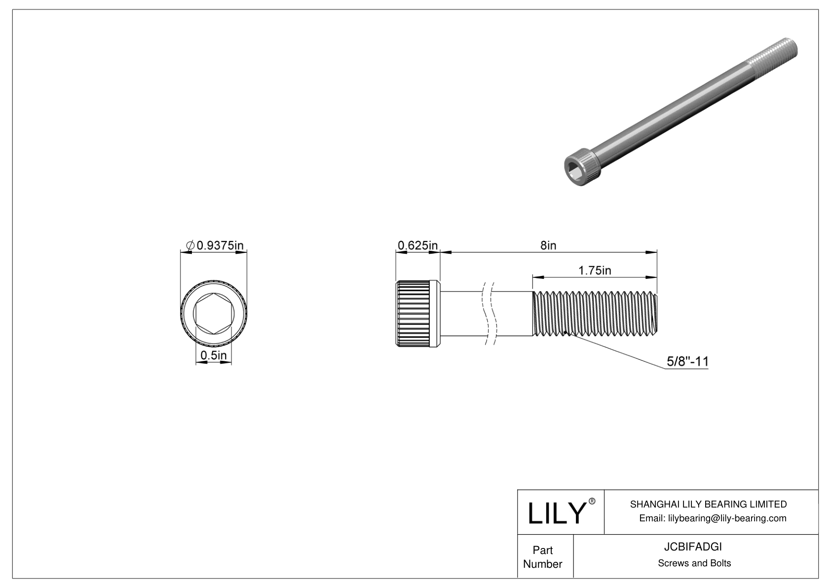 JCBIFADGI Tornillos de cabeza cilíndrica de acero inoxidable 316 superresistentes a la corrosión cad drawing