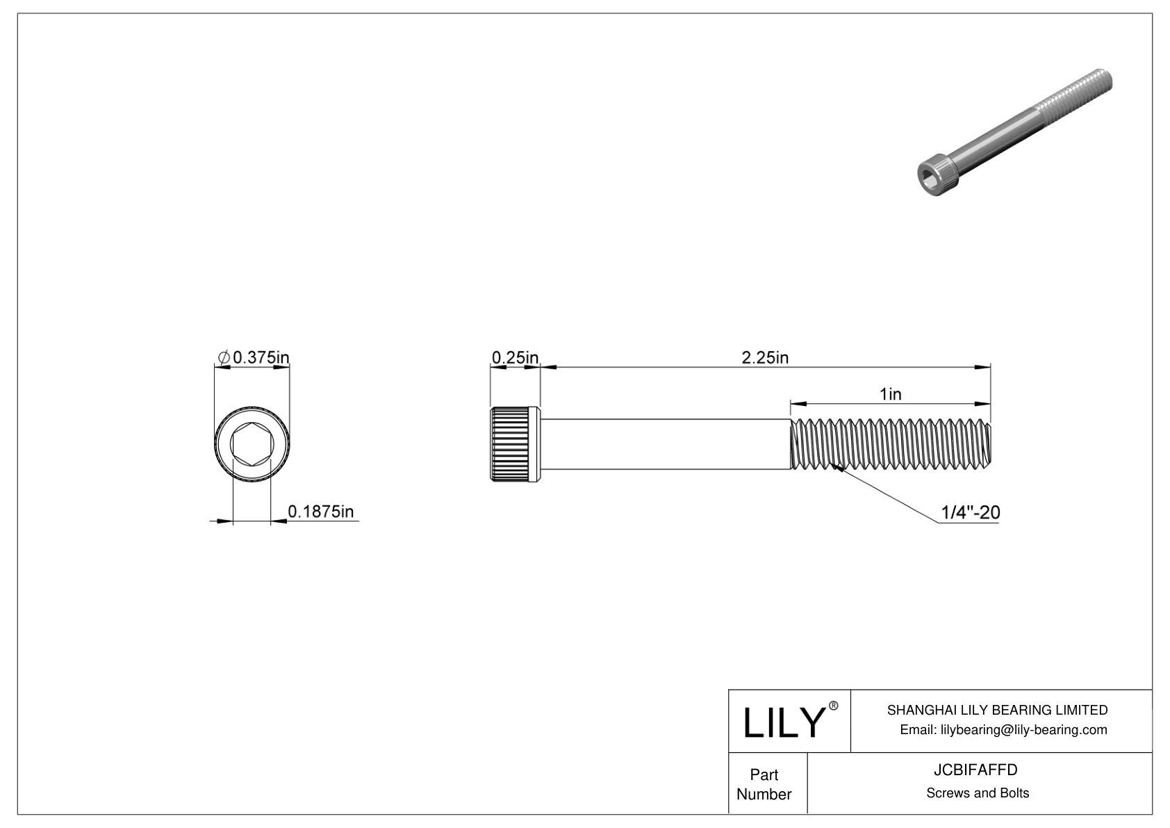 JCBIFAFFD Tornillos de cabeza cilíndrica de acero inoxidable 316 superresistentes a la corrosión cad drawing