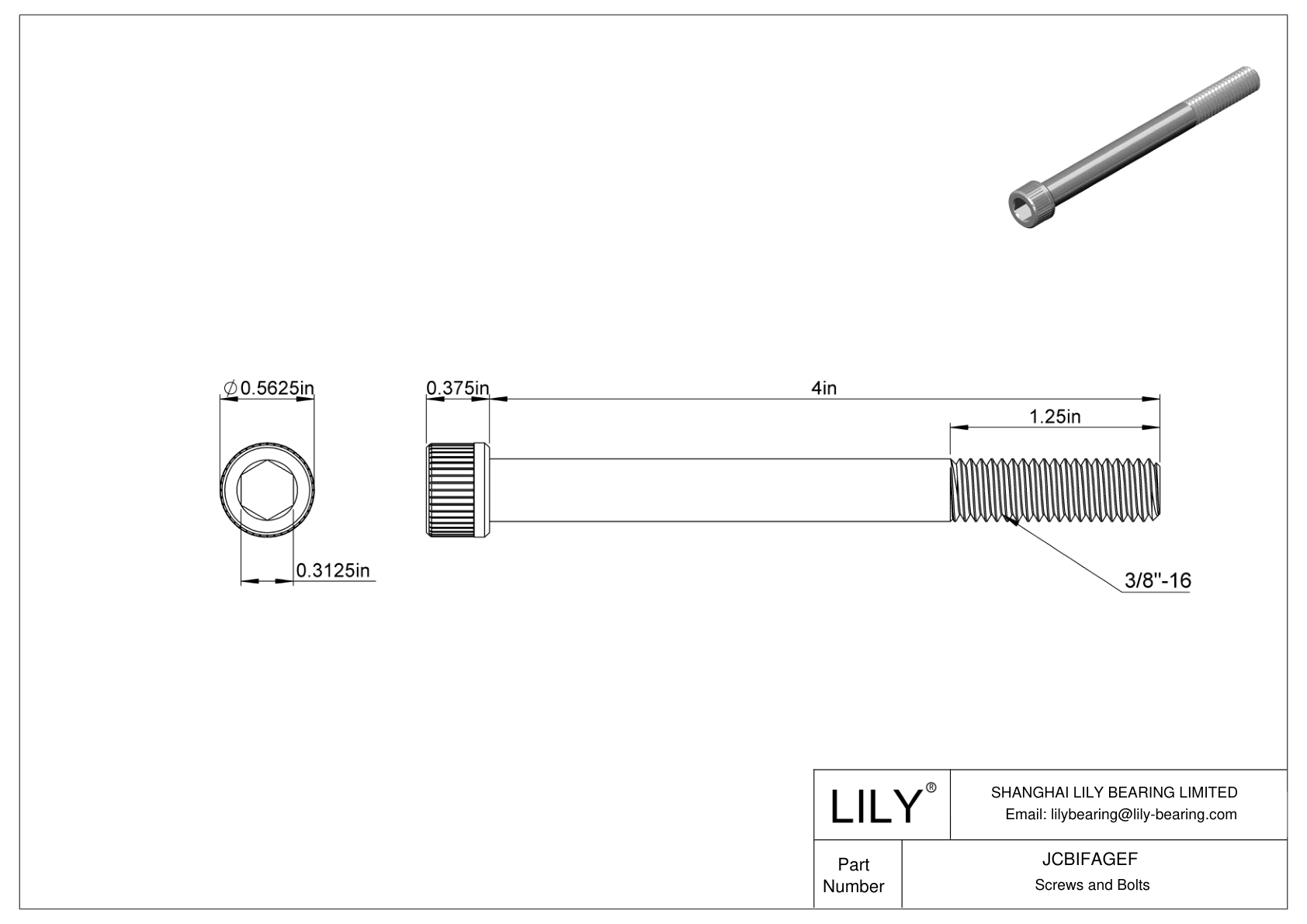 JCBIFAGEF Tornillos de cabeza cilíndrica de acero inoxidable 316 superresistentes a la corrosión cad drawing