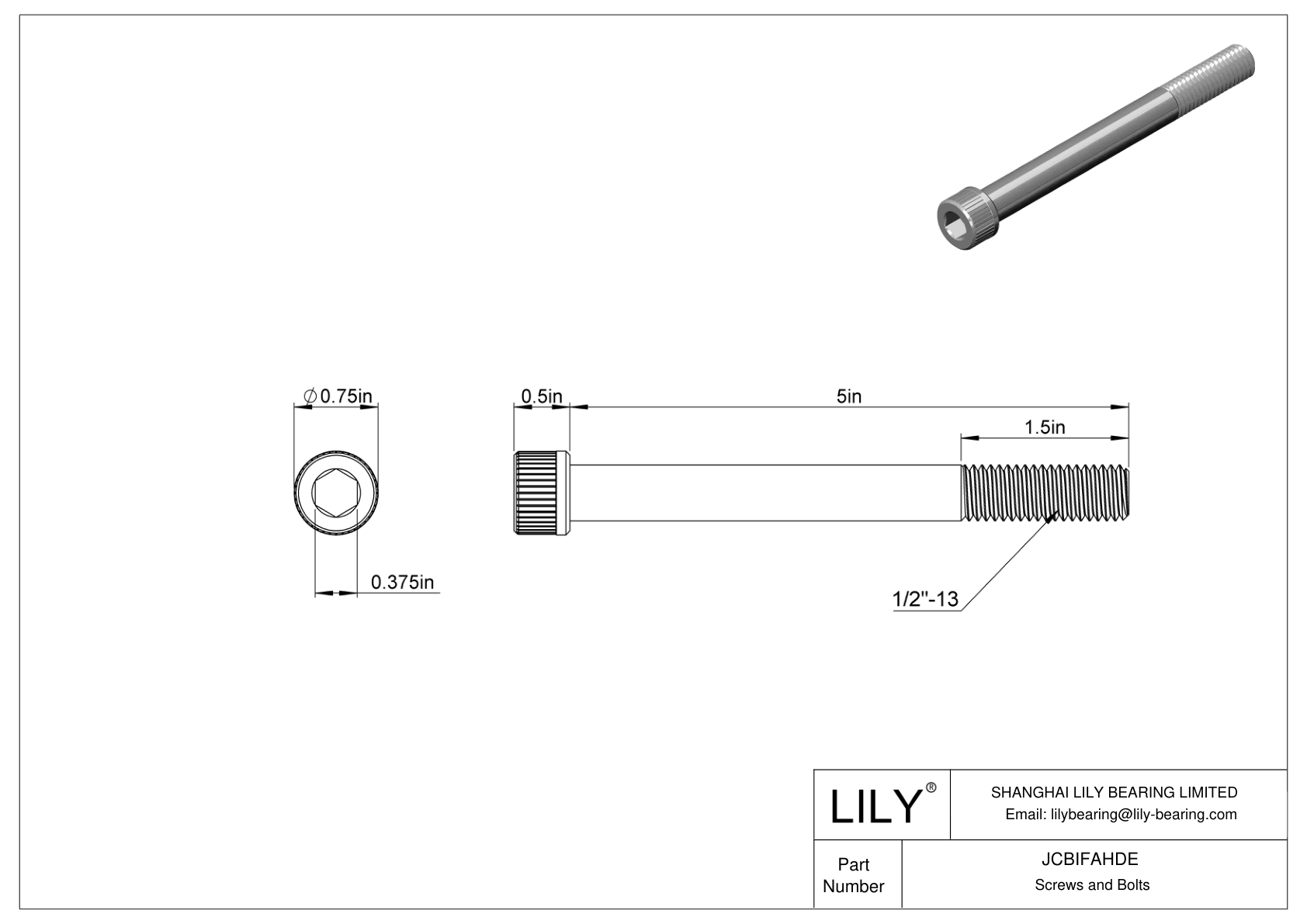 JCBIFAHDE Tornillos de cabeza cilíndrica de acero inoxidable 316 superresistentes a la corrosión cad drawing