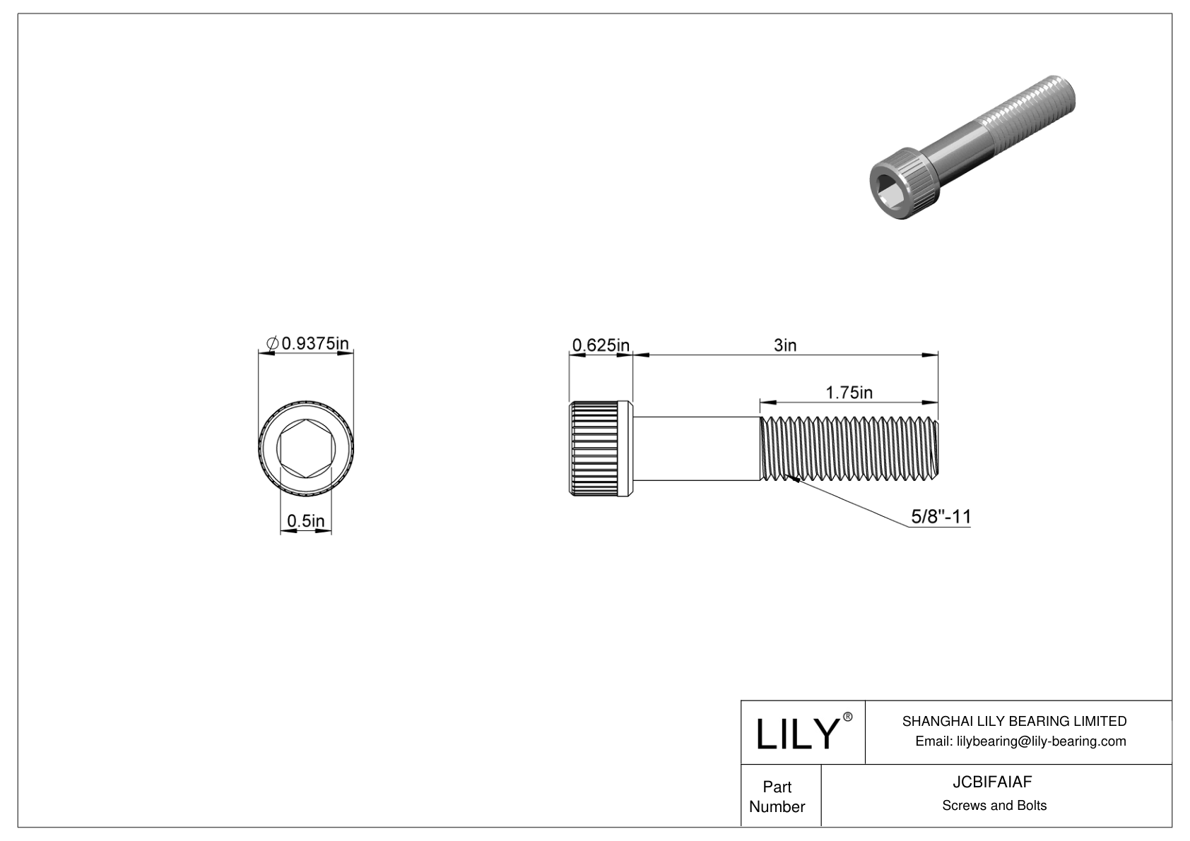 JCBIFAIAF Tornillos de cabeza cilíndrica de acero inoxidable 316 superresistentes a la corrosión cad drawing