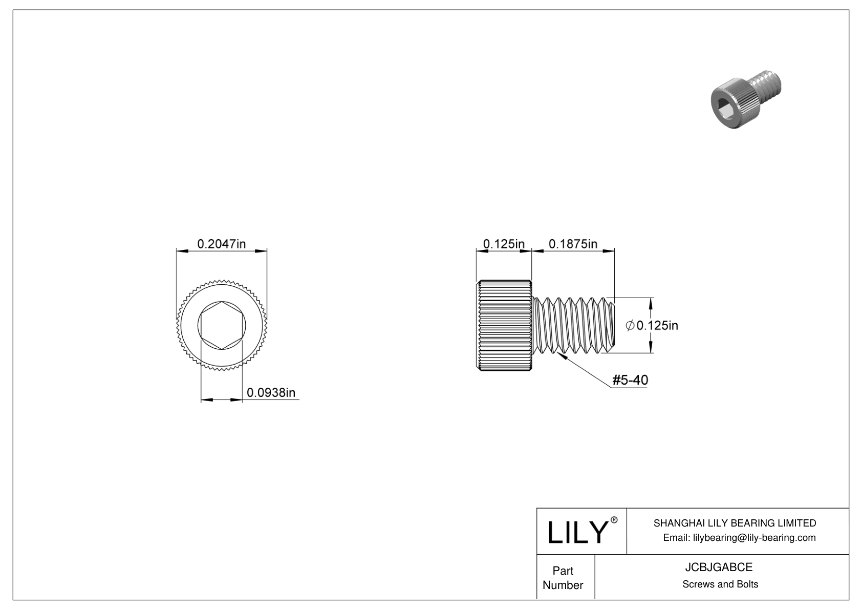 JCBJGABCE Tornillos de cabeza cilíndrica de acero inoxidable 18-8 cad drawing