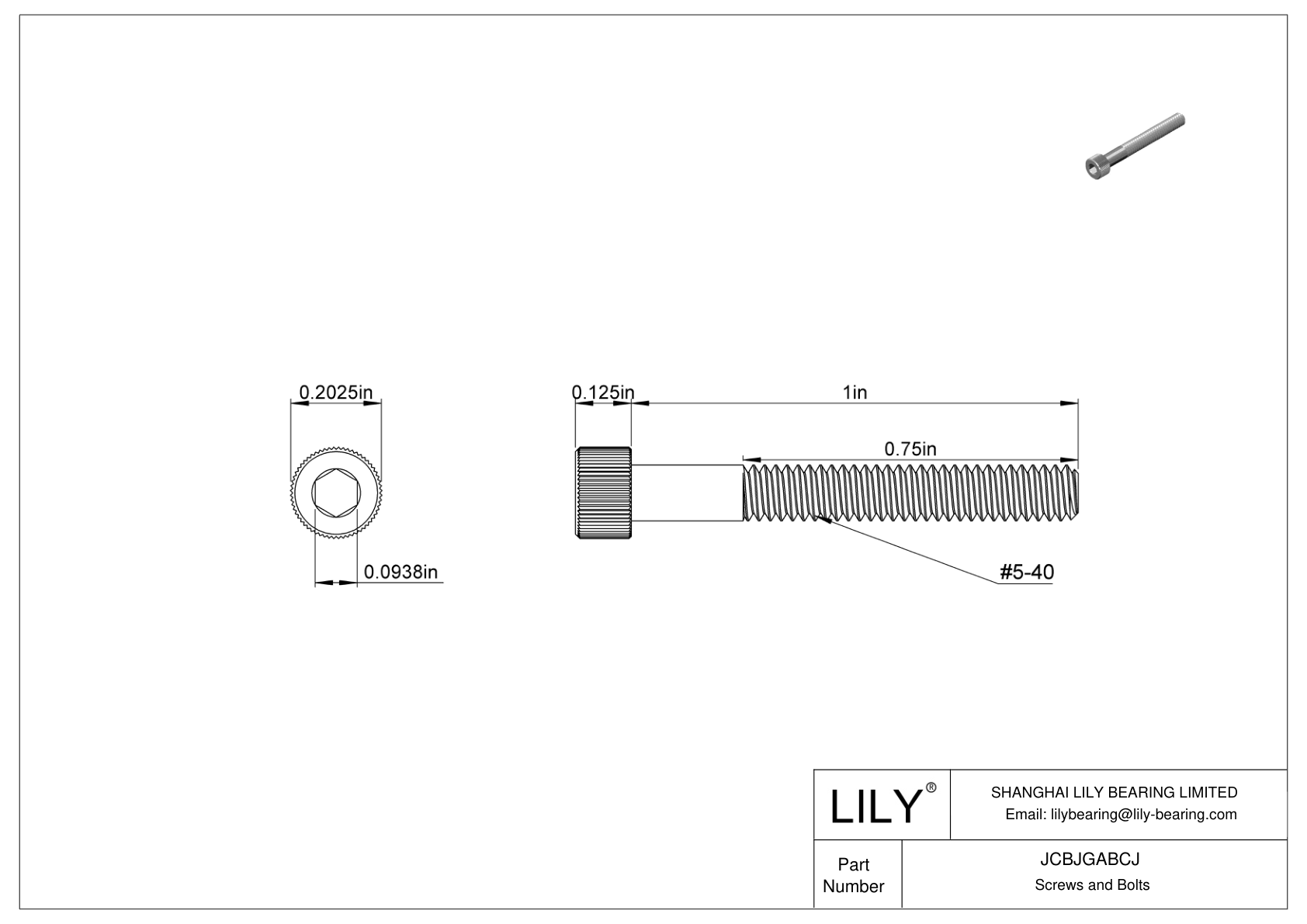 JCBJGABCJ Tornillos de cabeza cilíndrica de acero inoxidable 18-8 cad drawing