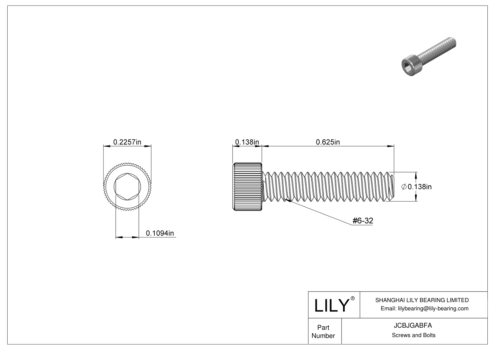 JCBJGABFA 18-8 不锈钢内六角螺钉 cad drawing