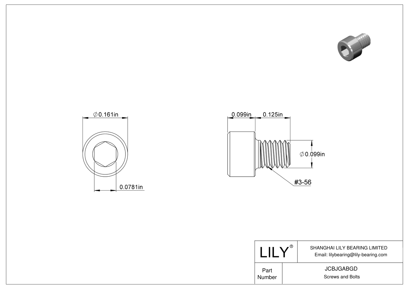 JCBJGABGD Tornillos de cabeza cilíndrica de acero inoxidable 18-8 cad drawing