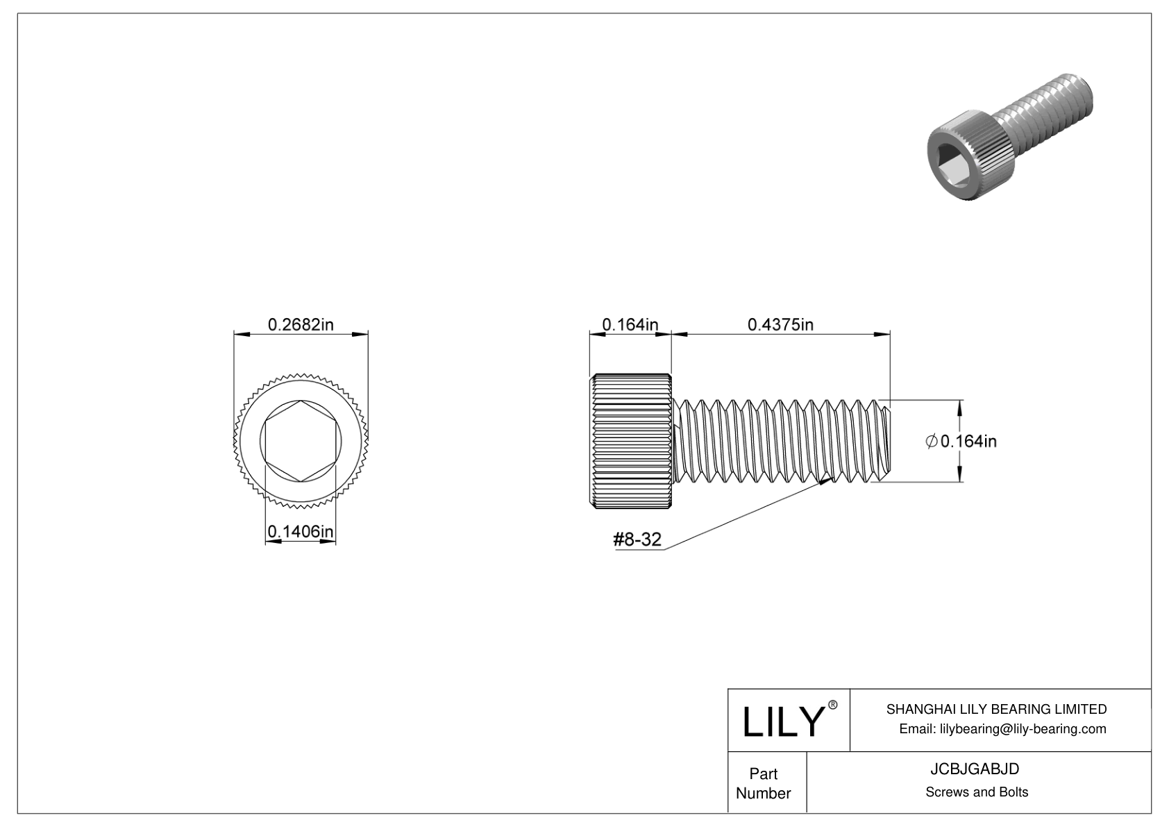 JCBJGABJD 18-8 不锈钢内六角螺钉 cad drawing