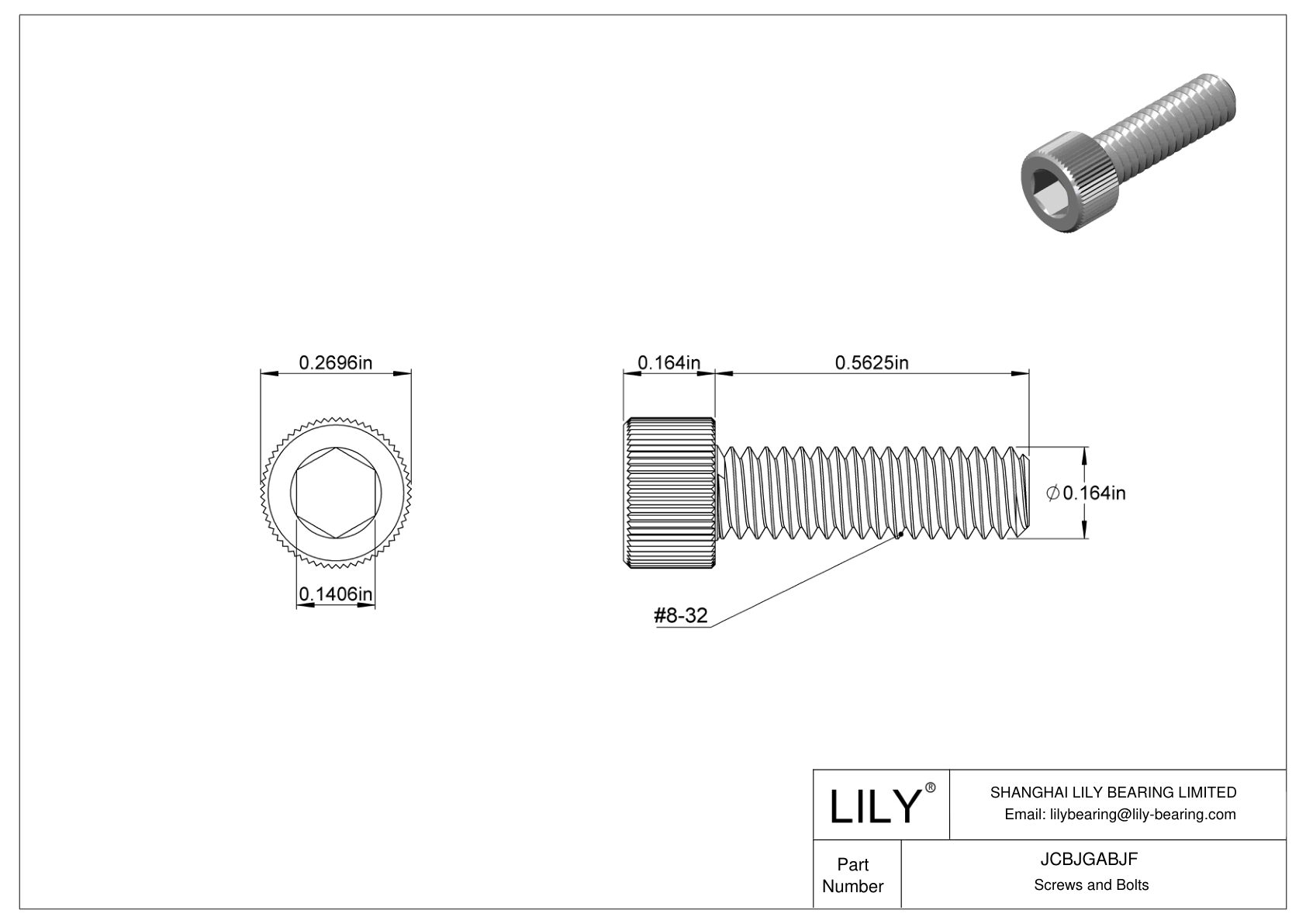 JCBJGABJF Tornillos de cabeza cilíndrica de acero inoxidable 18-8 cad drawing