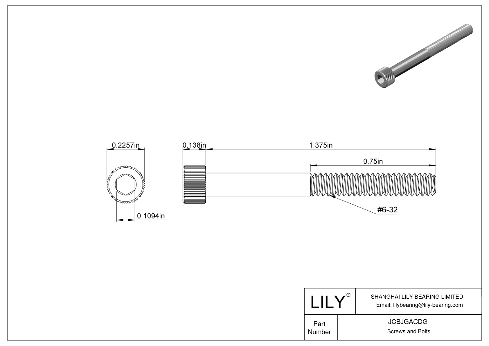 JCBJGACDG Tornillos de cabeza cilíndrica de acero inoxidable 18-8 cad drawing