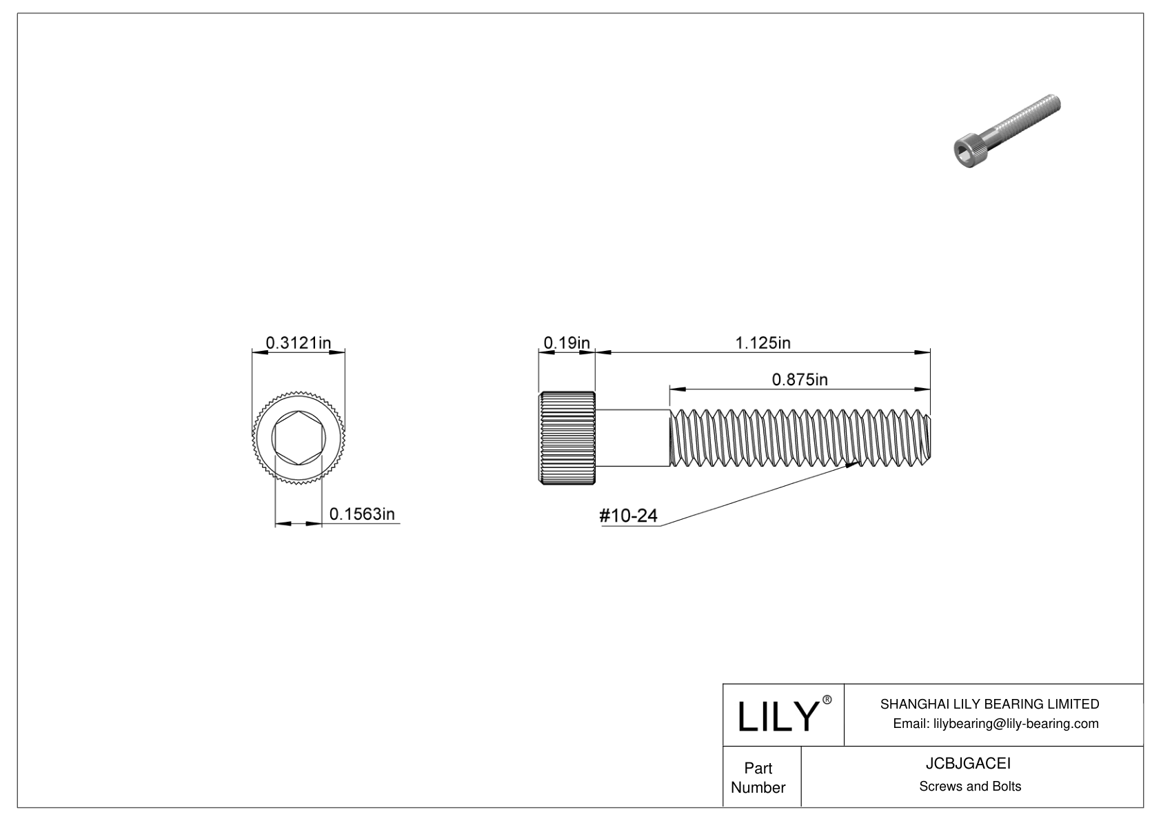 JCBJGACEI 18-8 不锈钢内六角螺钉 cad drawing