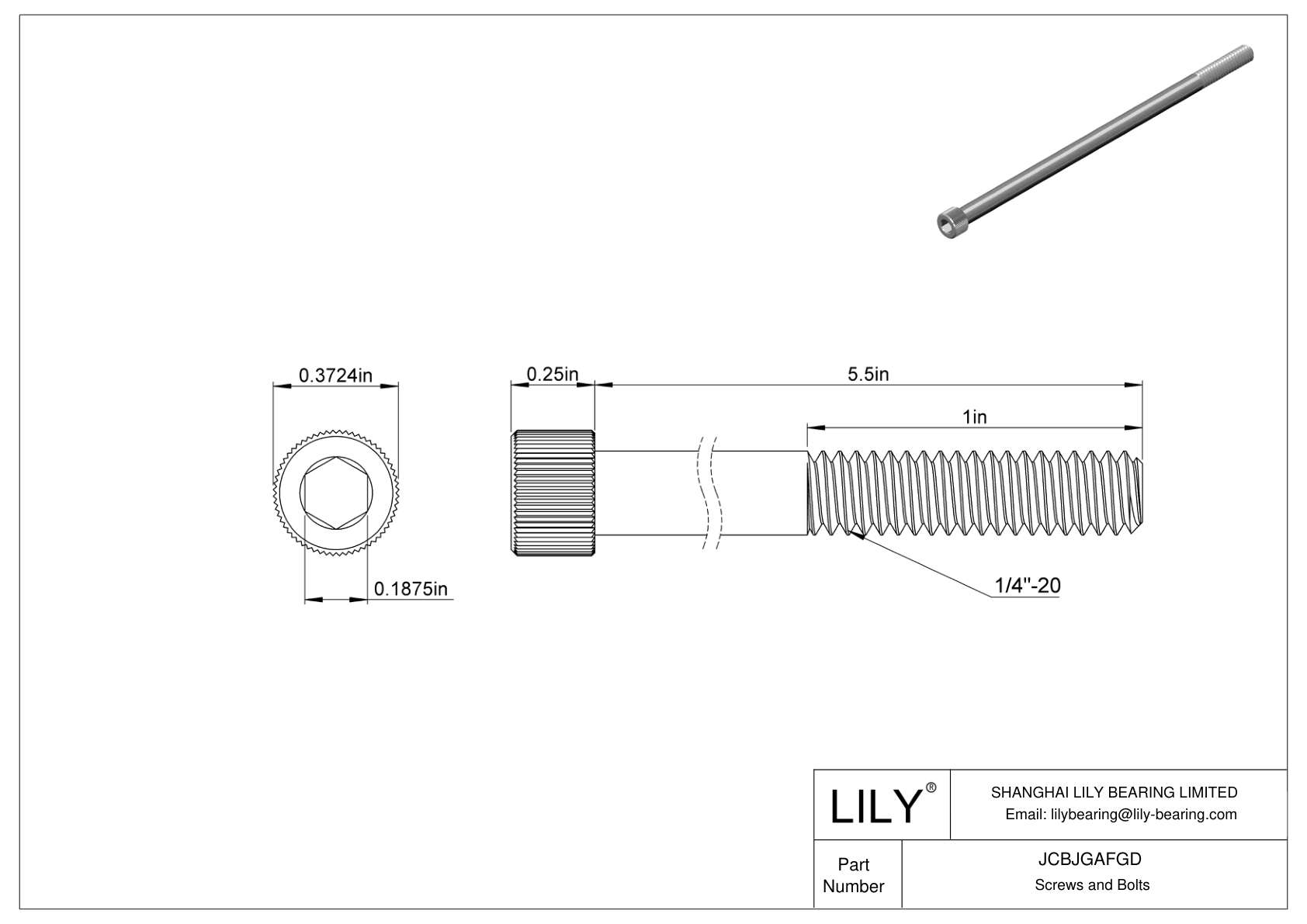 JCBJGAFGD 18-8 不锈钢内六角螺钉 cad drawing