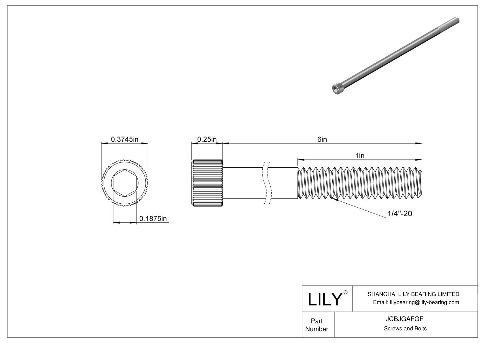 JCBJGAFGF 18-8 不锈钢内六角螺钉 cad drawing