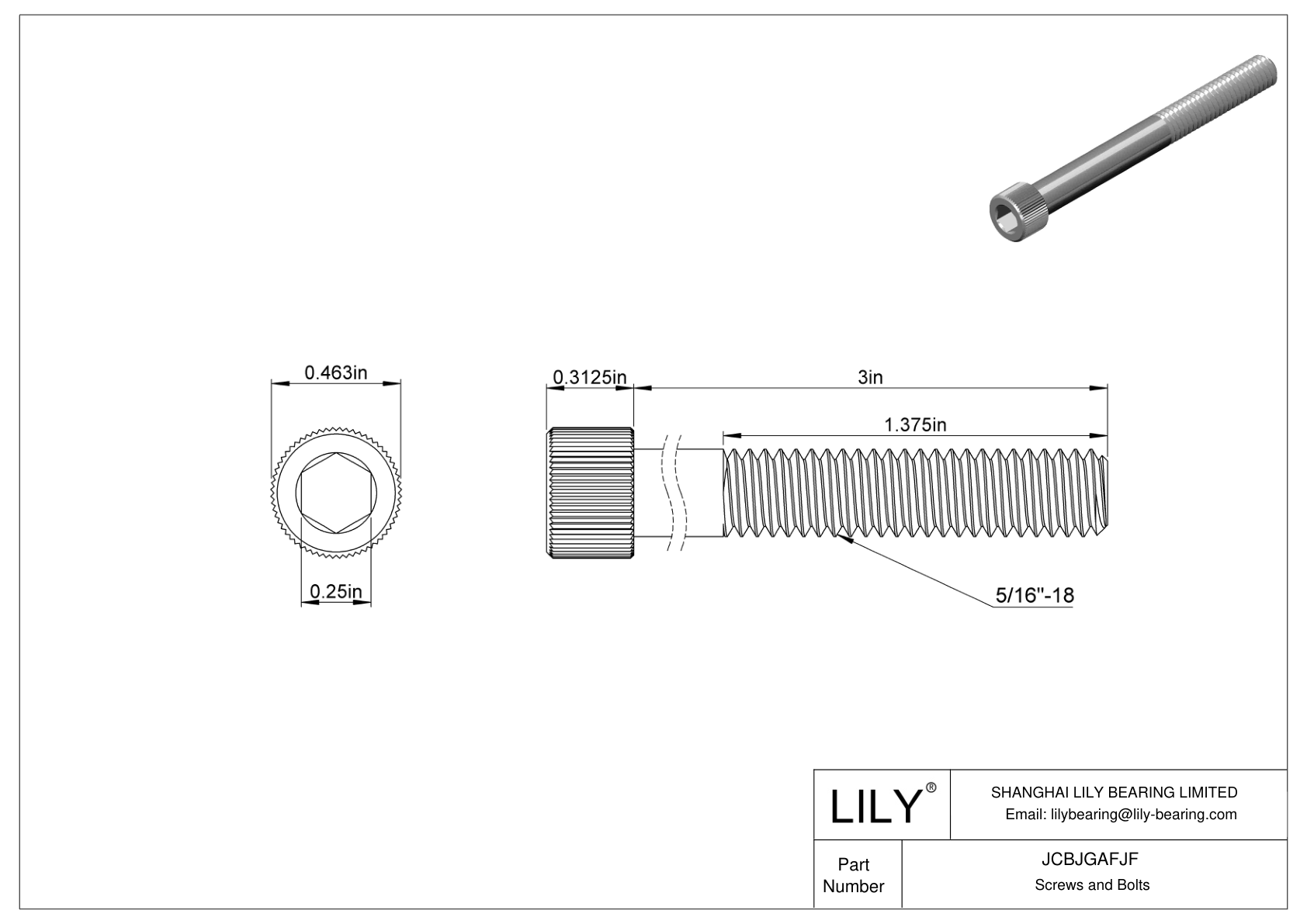 JCBJGAFJF Tornillos de cabeza cilíndrica de acero inoxidable 18-8 cad drawing