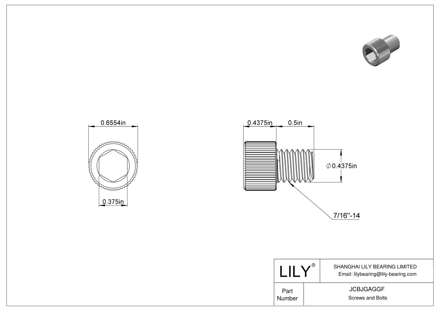 JCBJGAGGF Tornillos de cabeza cilíndrica de acero inoxidable 18-8 cad drawing