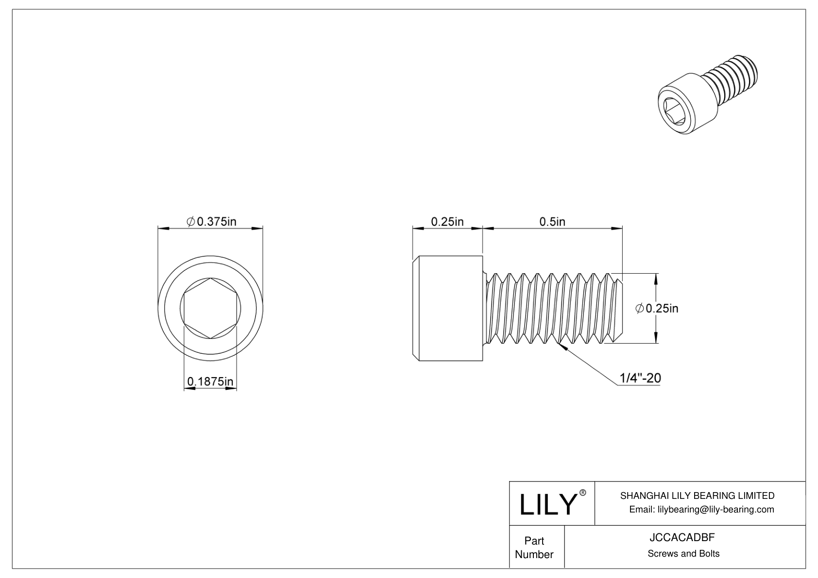 JCCACADBF Tornillos de cabeza cilíndrica de acero inoxidable 18-8 con rosca a izquierdas cad drawing