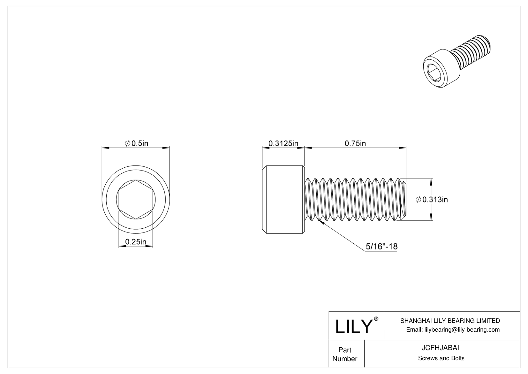 JCFHJABAI Tornillos de cabeza cilíndrica de acero aleado para altas temperaturas-Grado B7 cad drawing