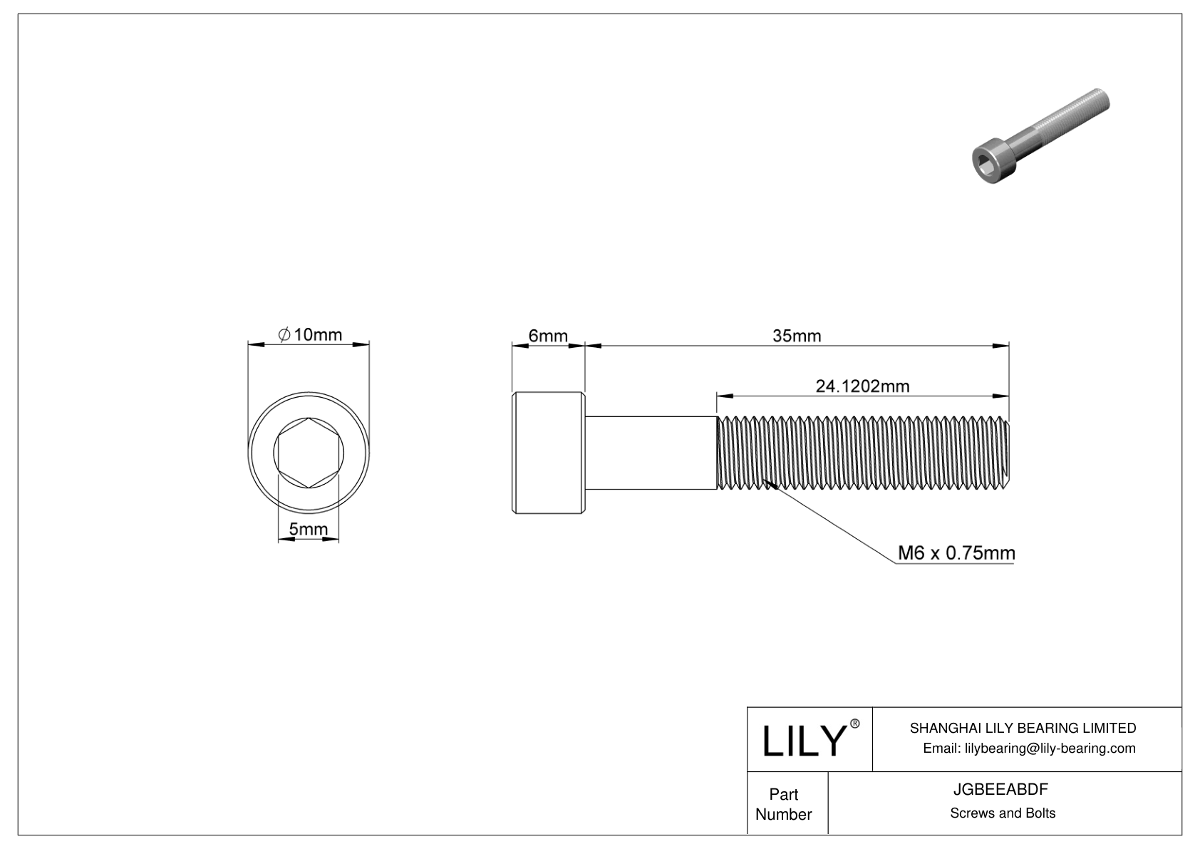 JGBEEABDF Tornillos de cabeza cilíndrica de acero aleado cad drawing